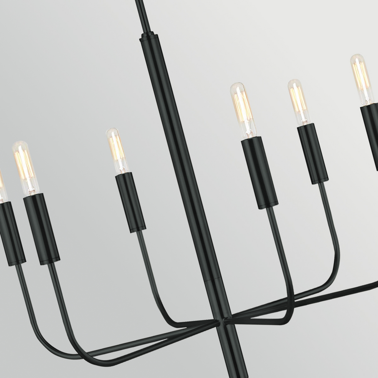 Kronleuchter Brianna, schwarz, Ø 61 cm, 6-flammig, Metall Kronleuchter Brianna, schwarz, Ø 61 cm, 6-flammig, Metall