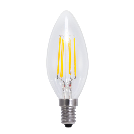 E14 4W 826 LED-Kerzenlampe in Kohlefadenoptik