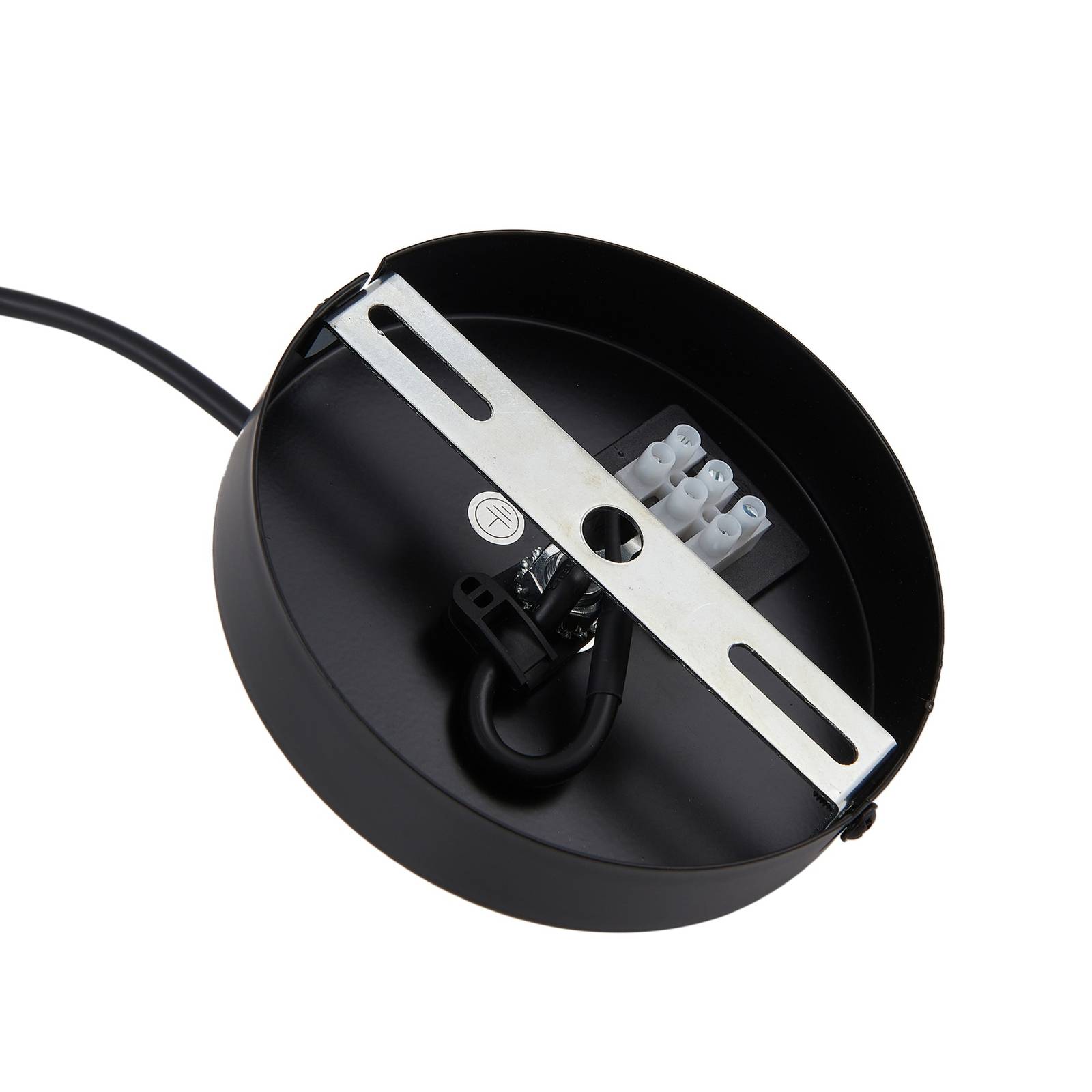 Lampa wisząca Lindby Jarl, niebieska, metal, Ø 35 cm, G9