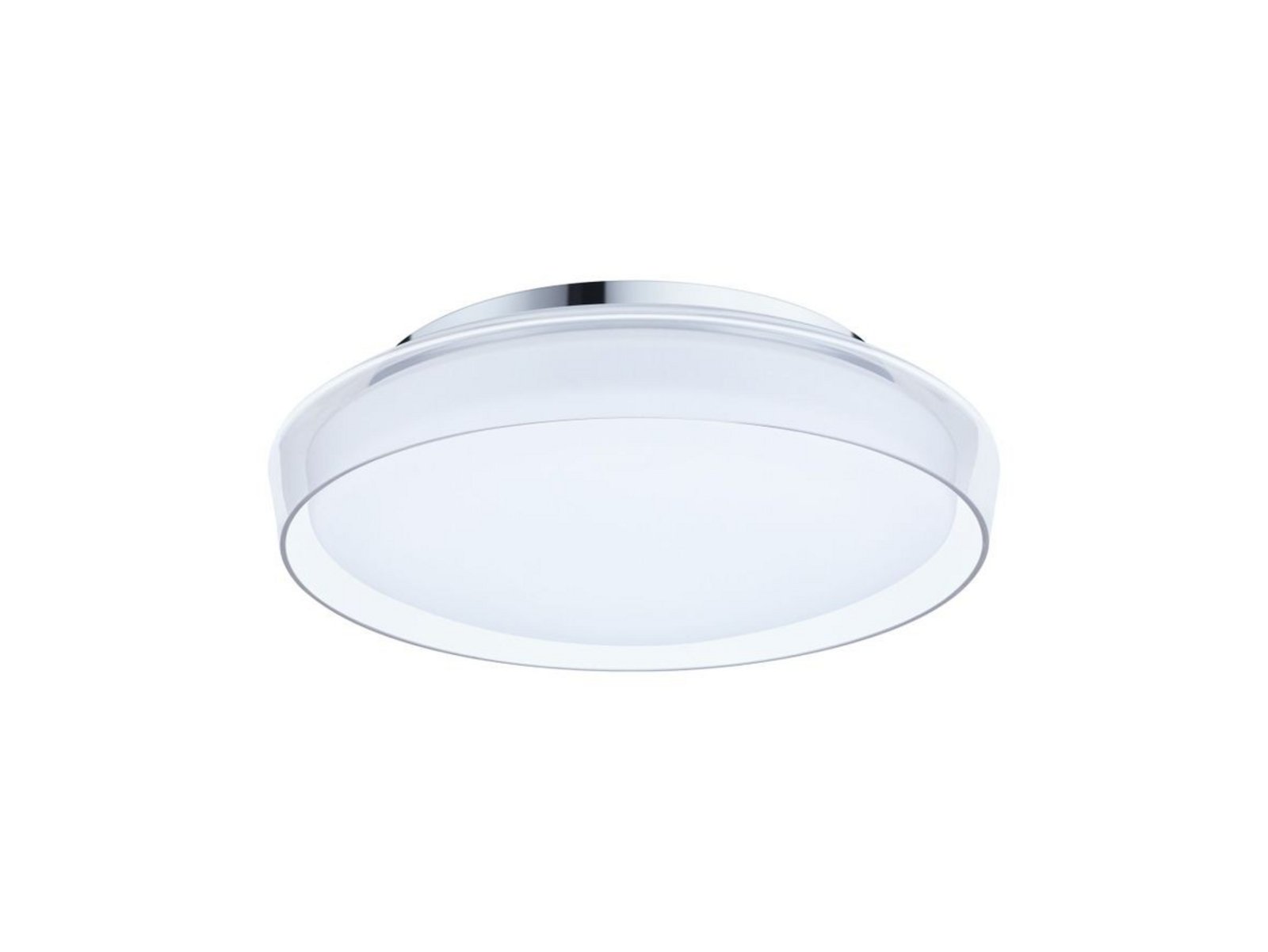 Luena LED Lámpara de Techo IP44 3000K 860lm Cromo/Clear - Paulmann