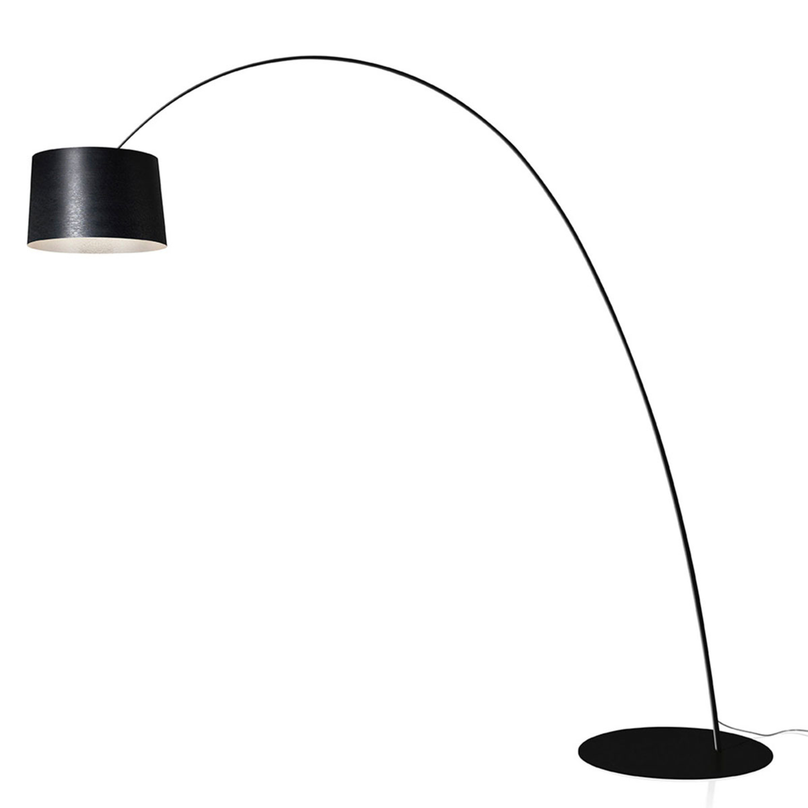 Foscarini Twiggy stojaca LED lampa, čierna