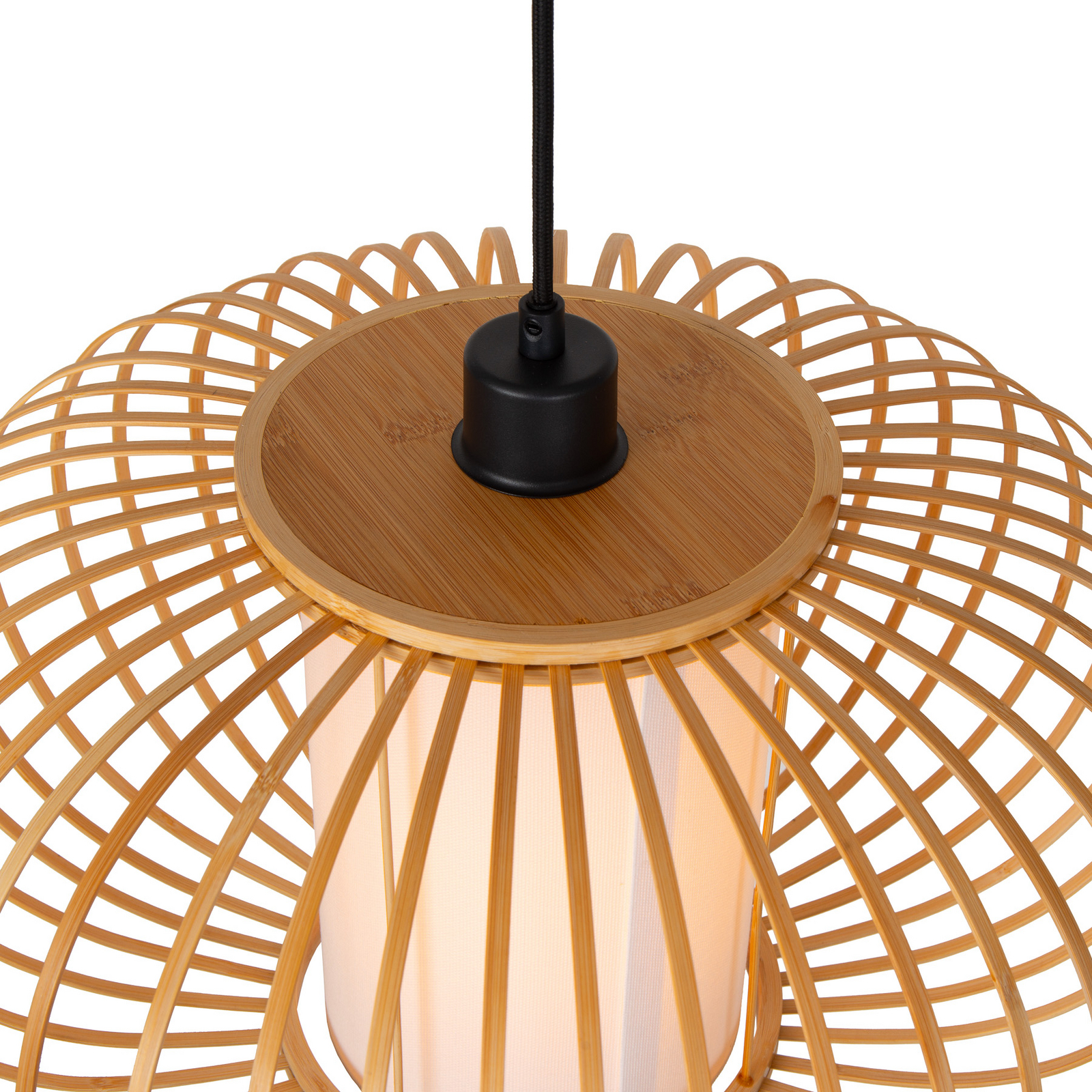 Hängeleuchte THULINE, Bambus, 1-flammig, Ø 60 cm, E27 Hängeleuchte THULINE, Bambus, 1-flammig, Ø 60 cm, E27