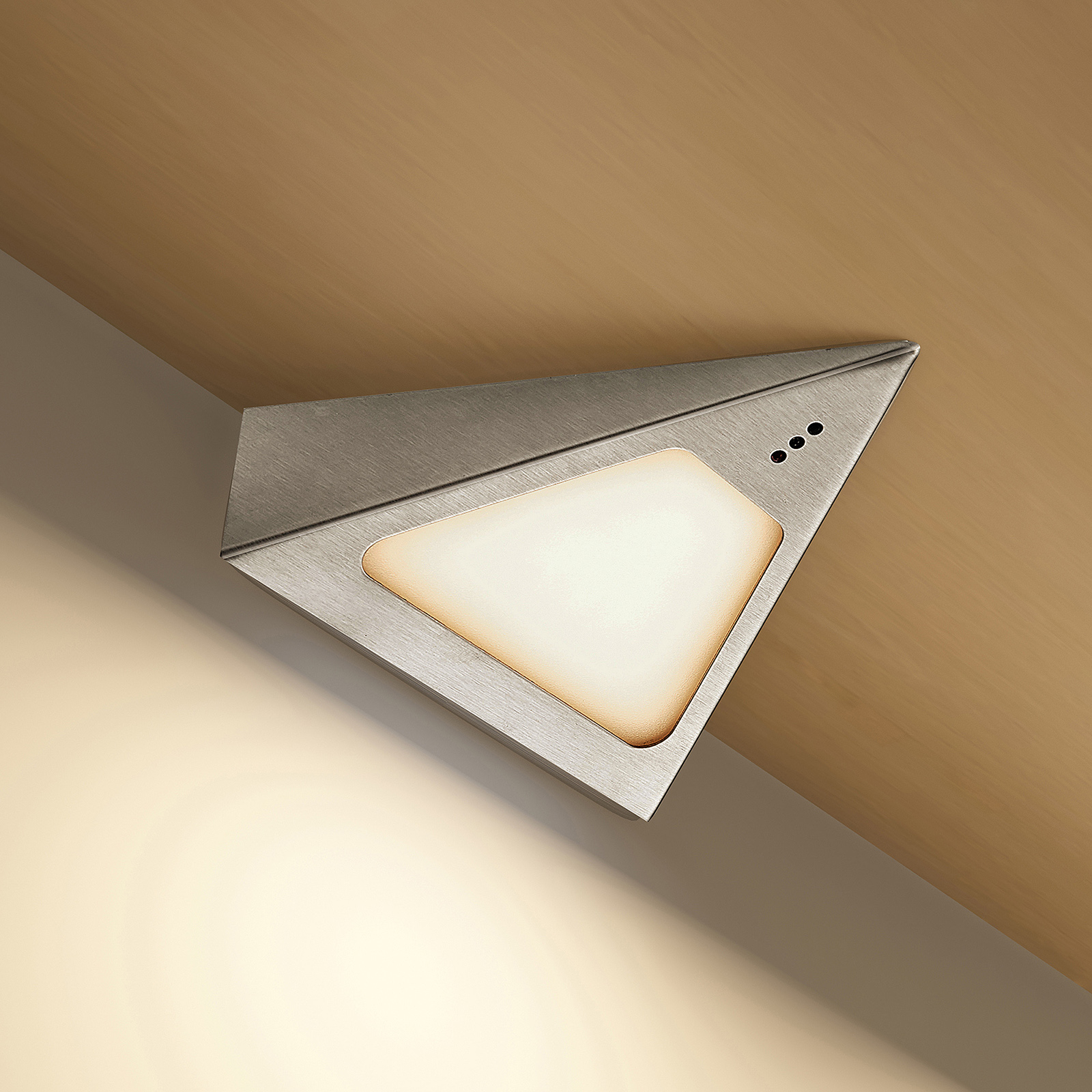 Arcchio Odia LED under-cabinet light 5-bulb, for Living / Dining Room, stainless steel, plastic, 3 W, energy efficiency: A+, L: 13.5 cm, W: 12.75 cm, H: 4 cm