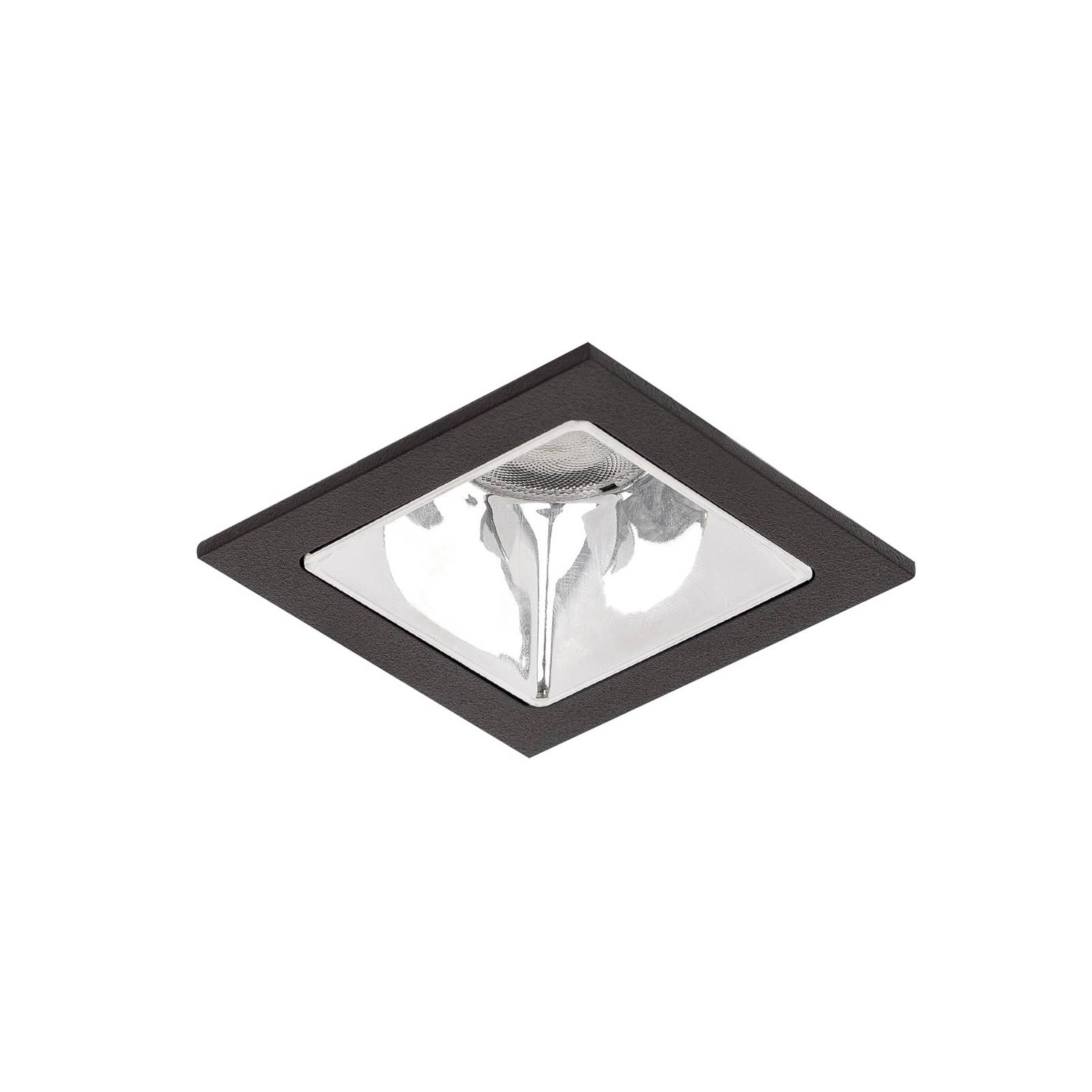 BRUMBERG Apollo Micro, glatt, eckig, DALI, 3.500 K, schwarz