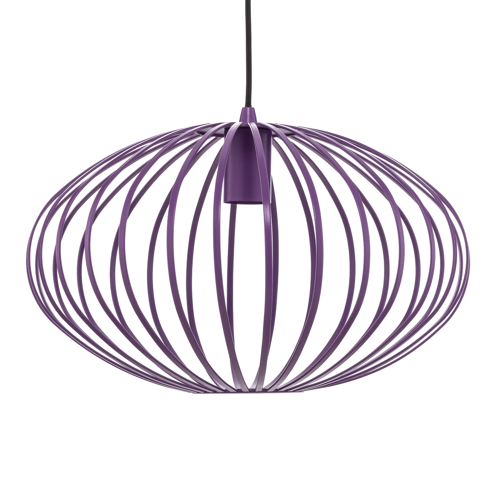 Lindby Maivi pendant light, purple, 40 cm, iron, cage