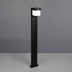 Colombo solar path light, matt black, metal, height 100 cm