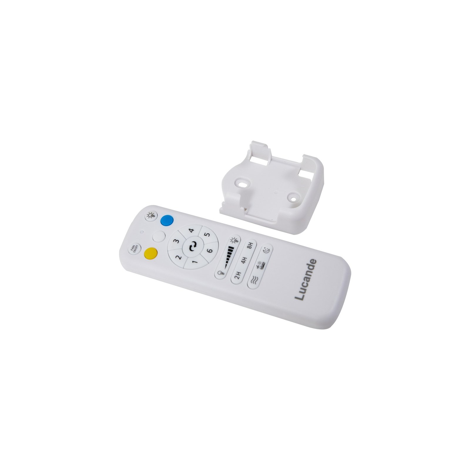 Lucande LED-Deckenventilator Omendo, schwarz, DC, leise, CCT