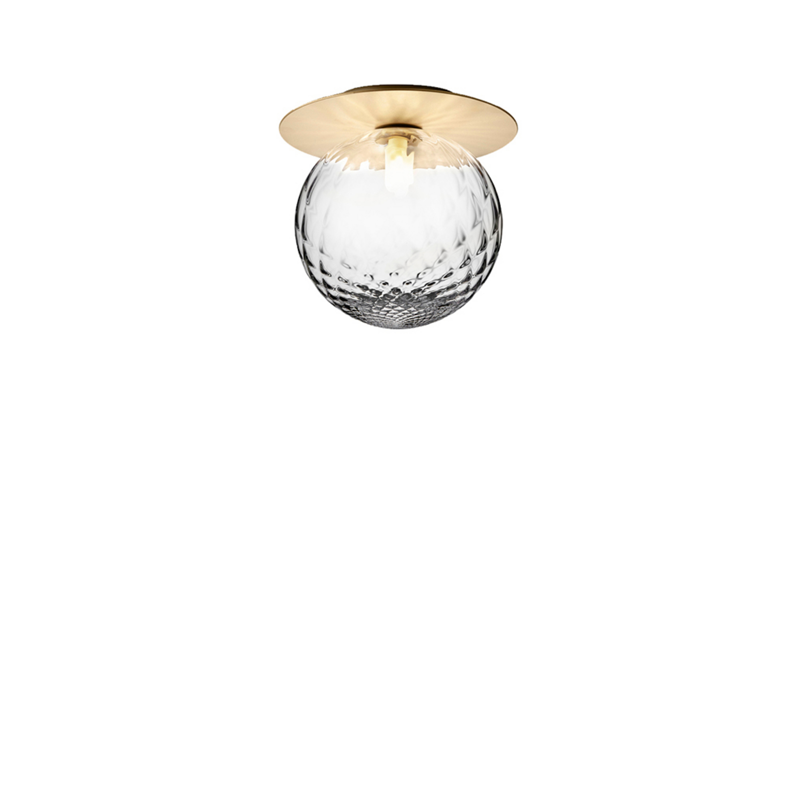 Liila 1 Vägg-/Plafond IP44 Large Nordic Gold/Optic Clear - Nuura