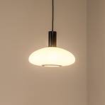 Milano pendant light, 1-bulb, oval, white