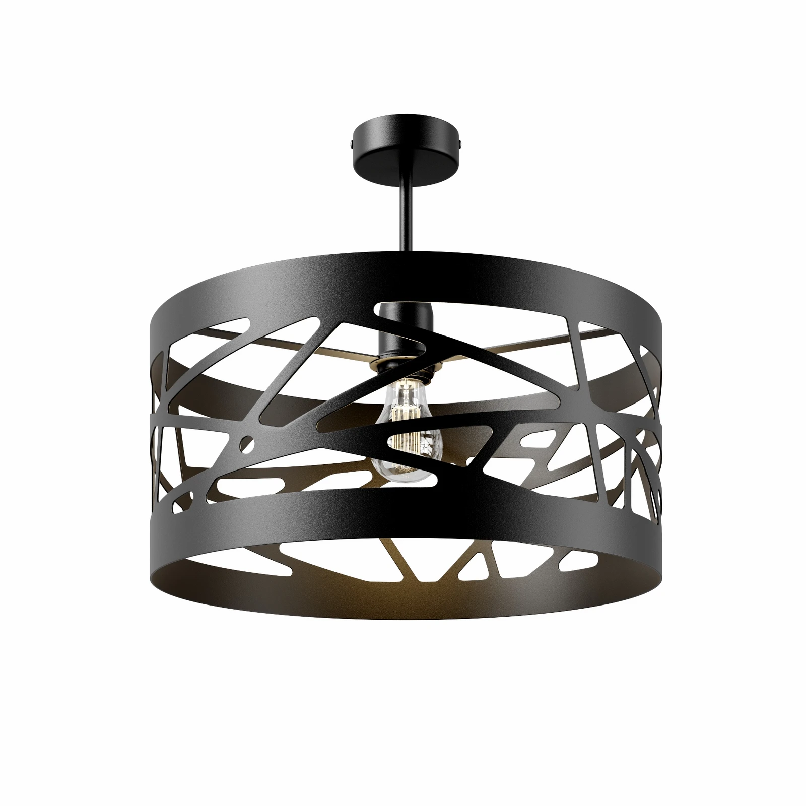 Griestu lampa modulis Frez parauga abažūrs Ø39cm melns