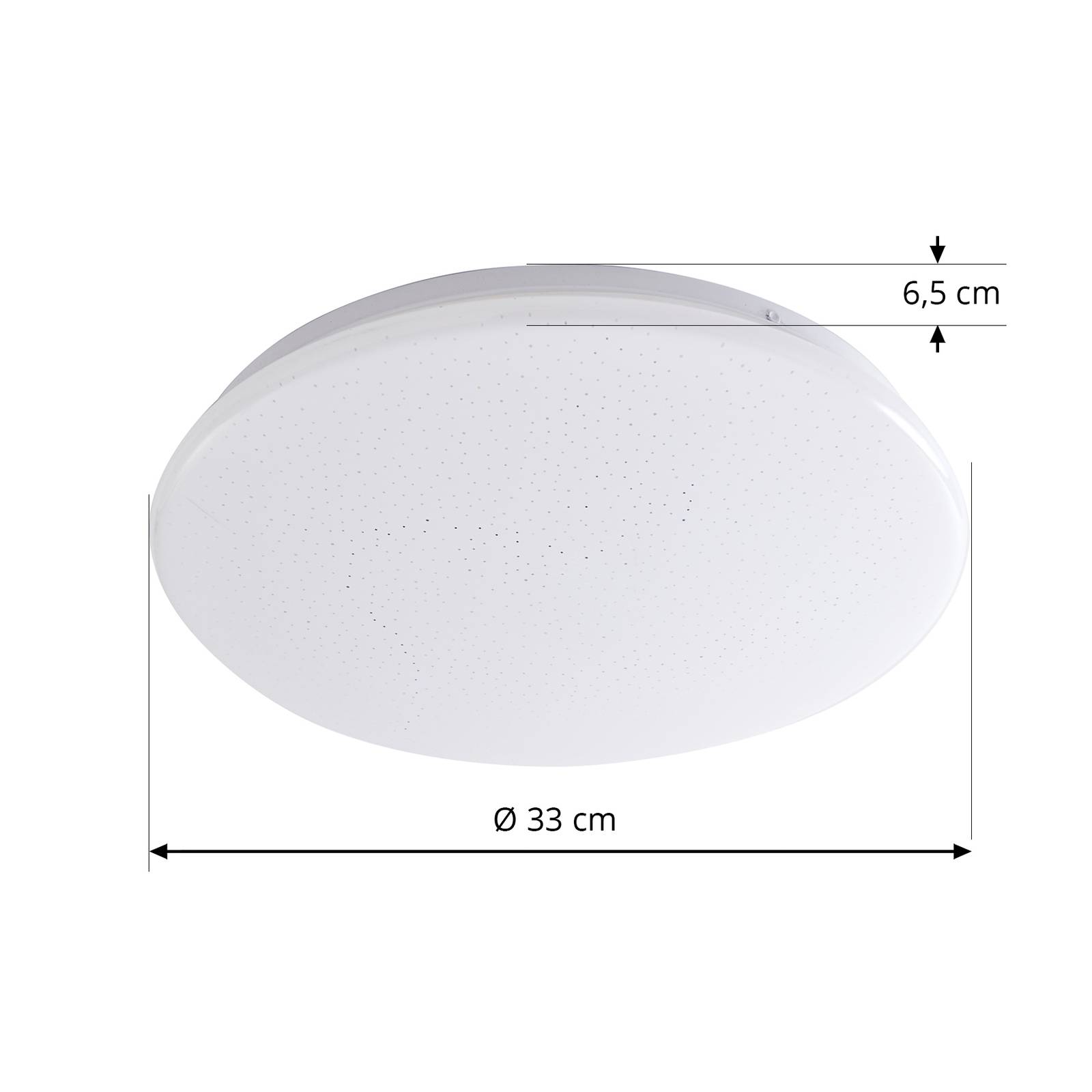 Lampa sufitowa LED Eovi, Ø 33 cm, biała, 4000 K