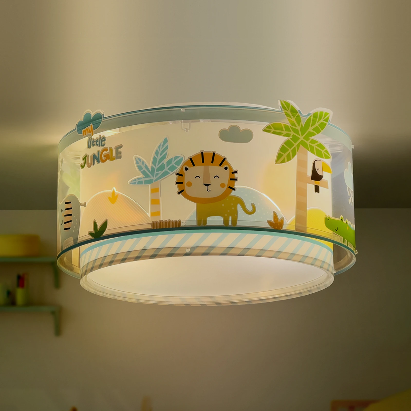 Dalber Deckenlampe LITTLE JUNGLE, weiß/gelb