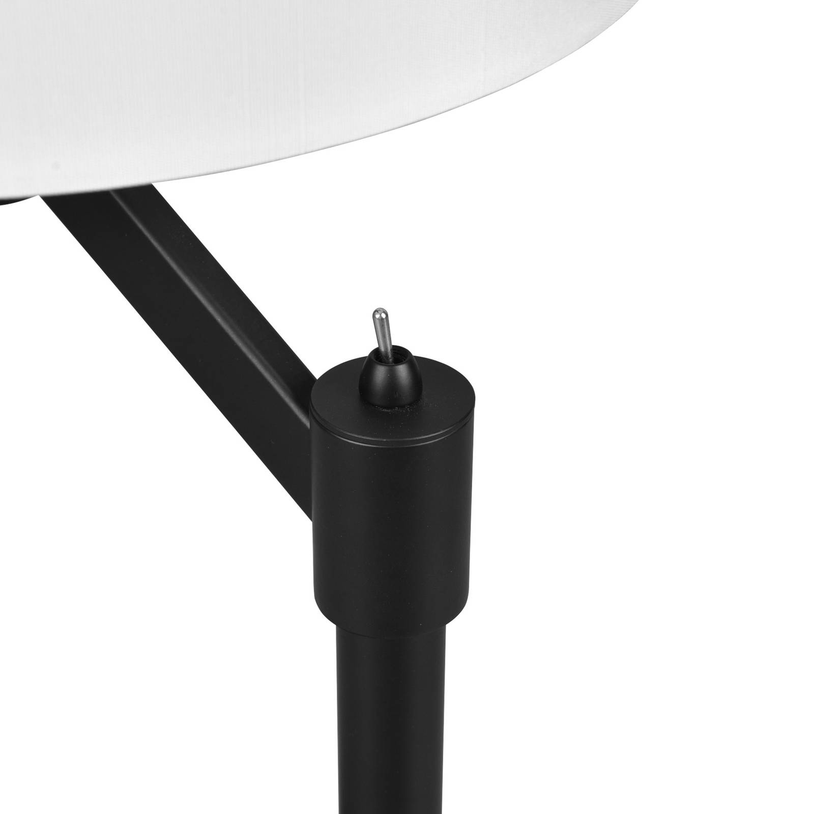Trio lighting cassio asztali lámpa szövet ernyővel, fekete színben