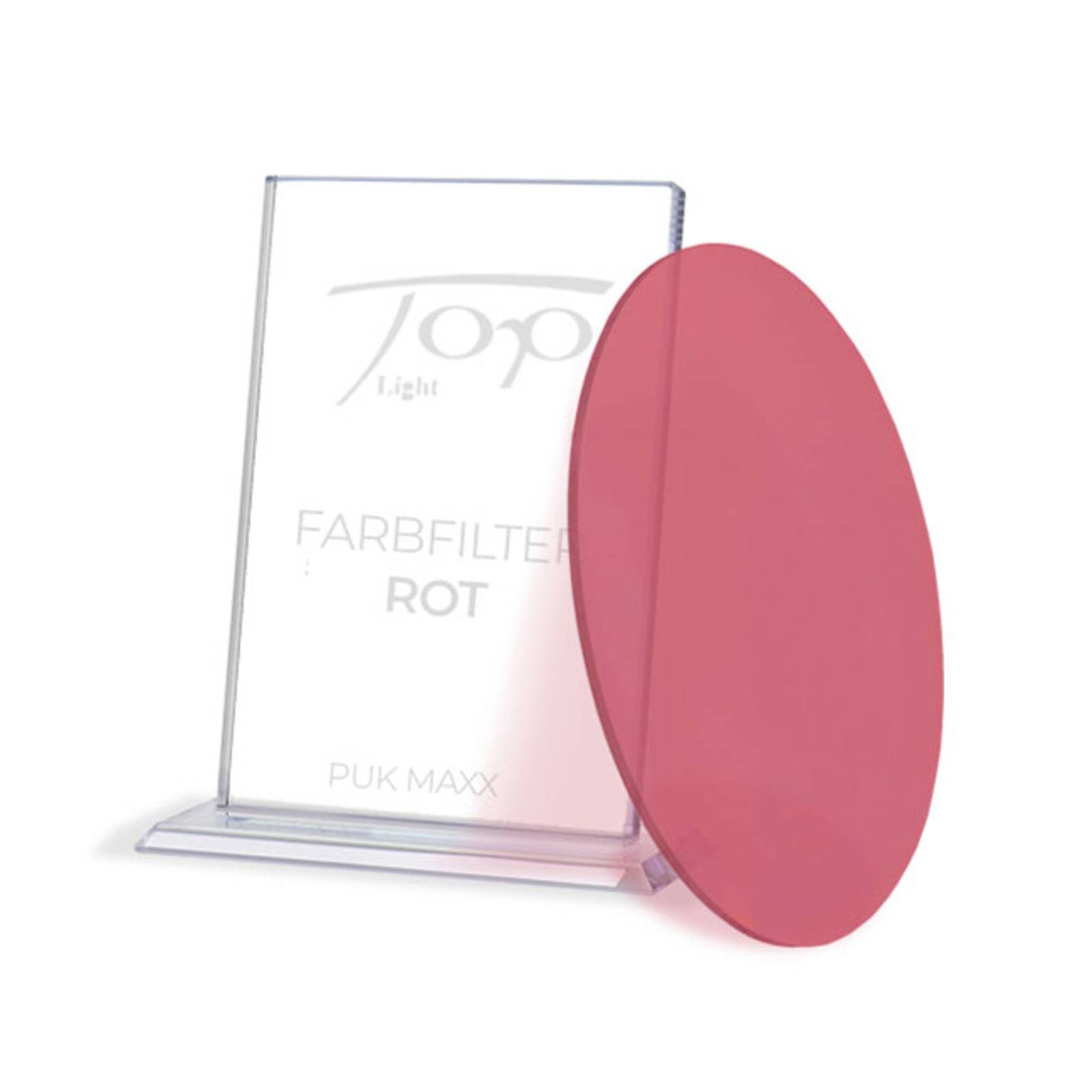 Farbfilter zur Leuchtenserie Puk Maxx rot
