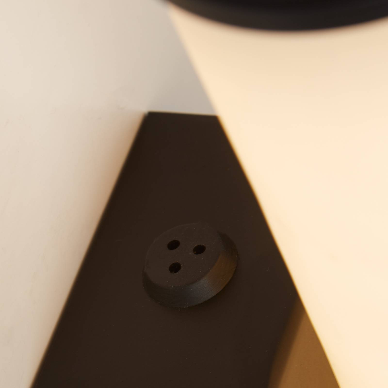 LED-Bad-Wandlampe Wales schwarz/marmoriert 35 cm Stahl/Resin günstig online kaufen