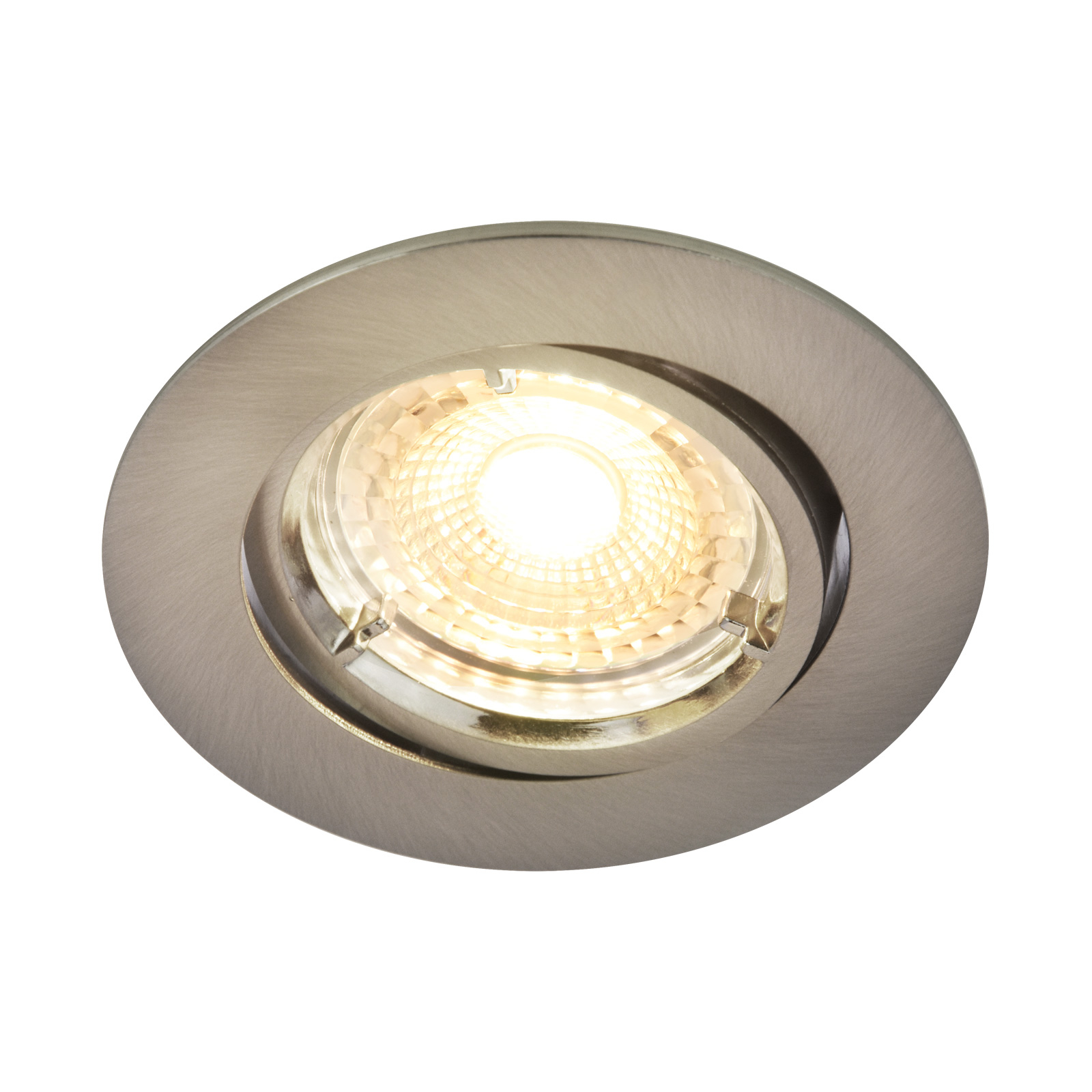 LED recessed spotlight Carina 2,700K dimmable tilt 3 GU10