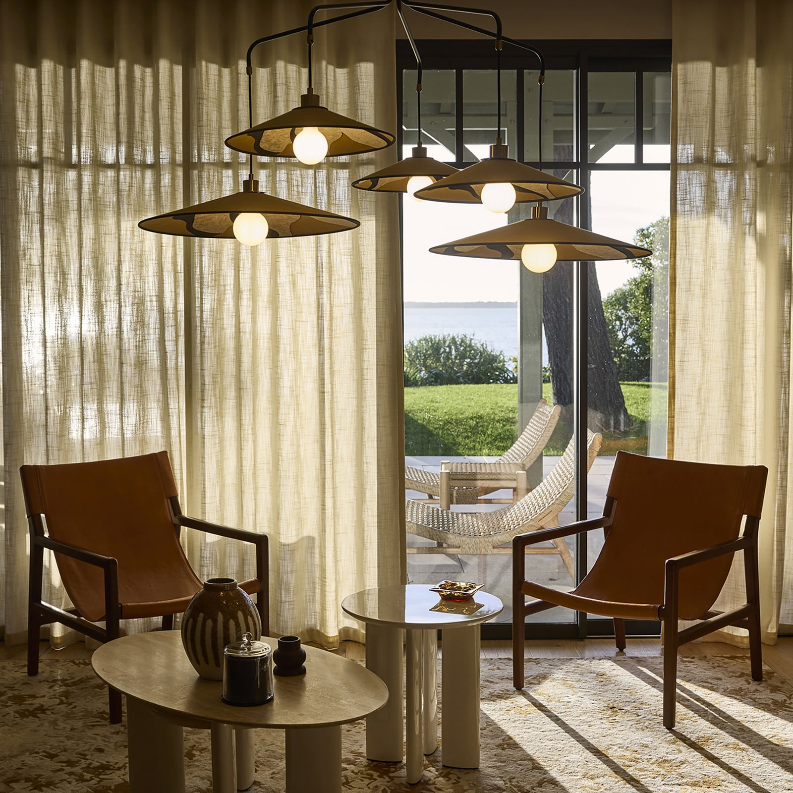 Sonia Laudet Lampada a sospensione, curry, a 5 luci - MARKET SET