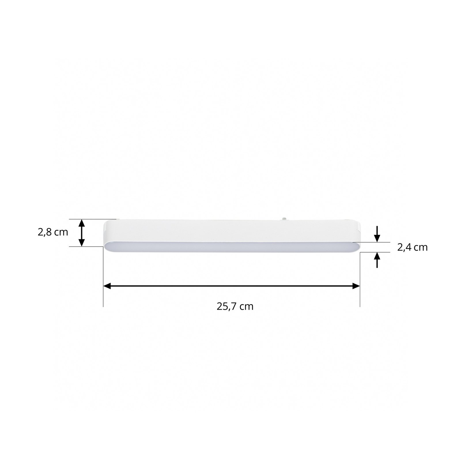 Lindby LED-list 48 V Lumaro, hvit, 10 W, plast