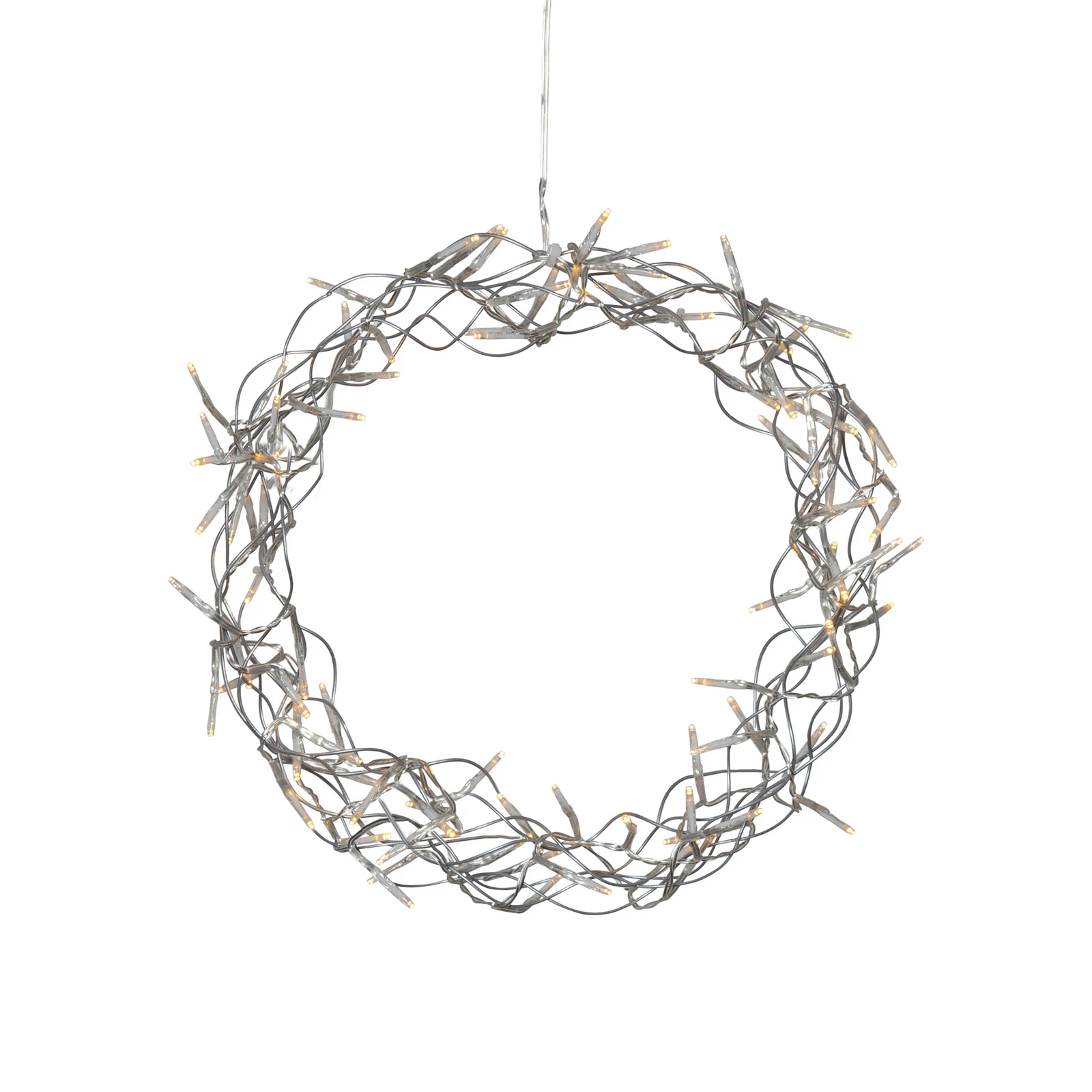 LED-krans Curly, varmhvid, Ø 30 cm