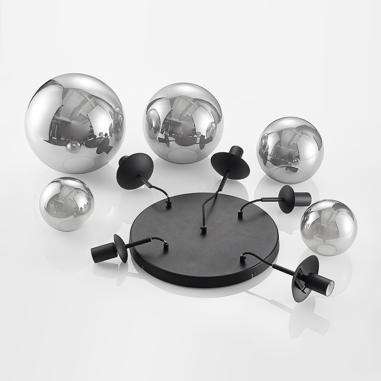 Teeja 5 Cluster Taklampa Smoke - Lindby