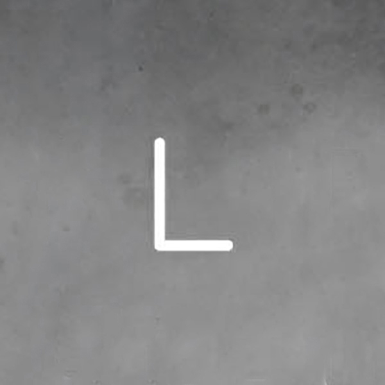 Artemide Alphabet of Light -seinävalo, L-kirjain