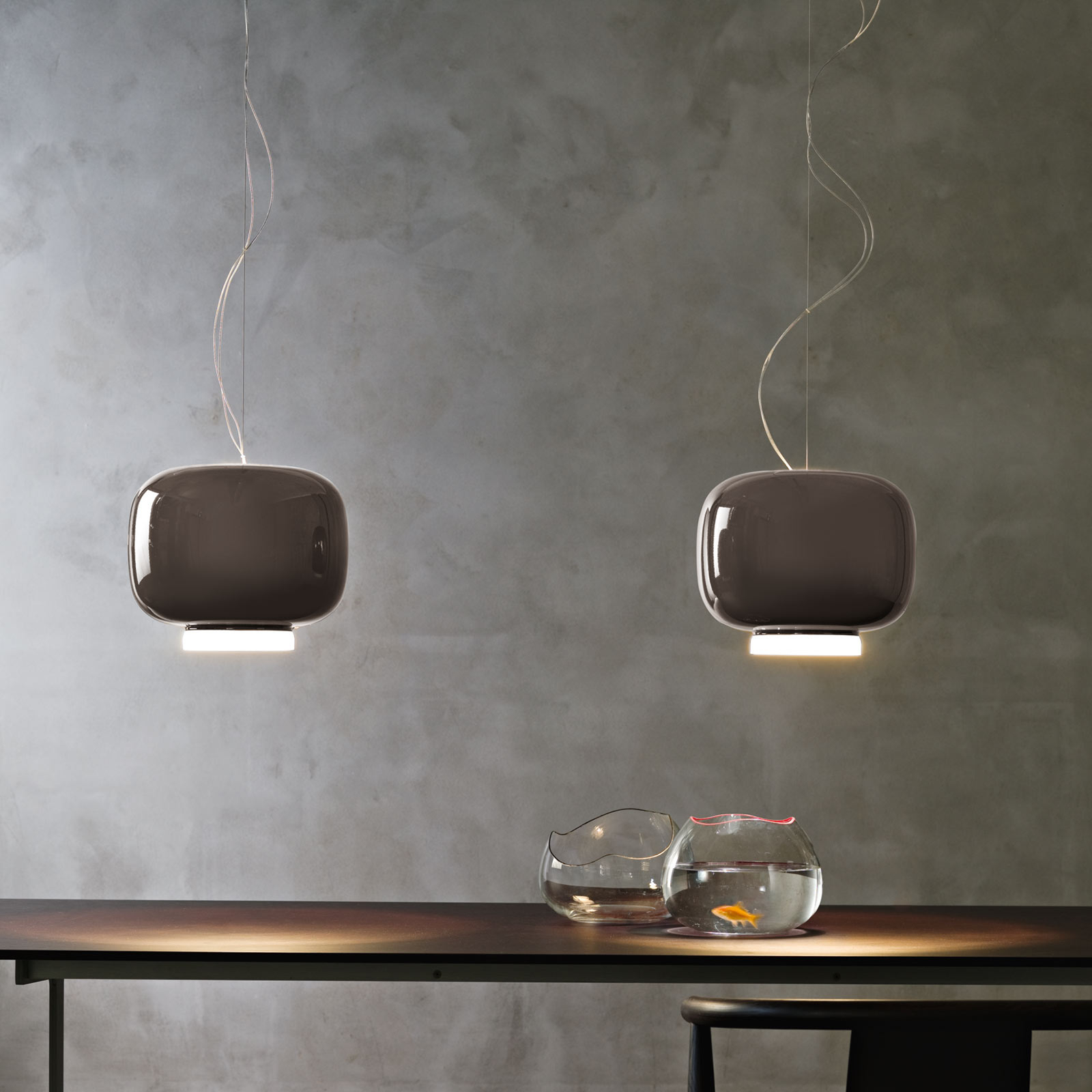 Foscarini Mylight Chouchin 3 Led Hangelampe Grau Lampenwelt At