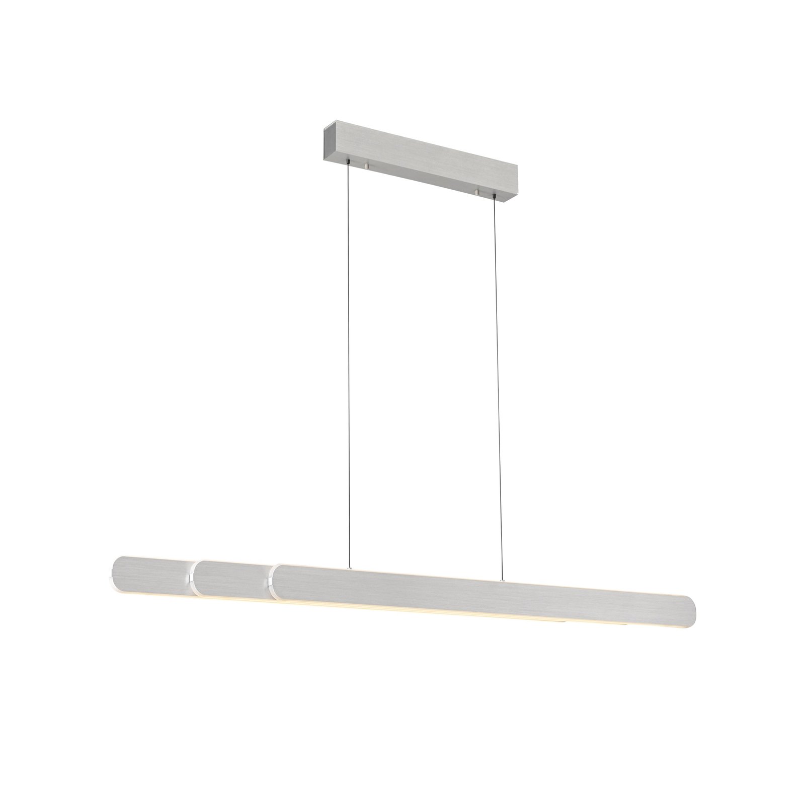 Paul Neuhaus Suspension LED Adriana, aluminium, longueur 160 cm