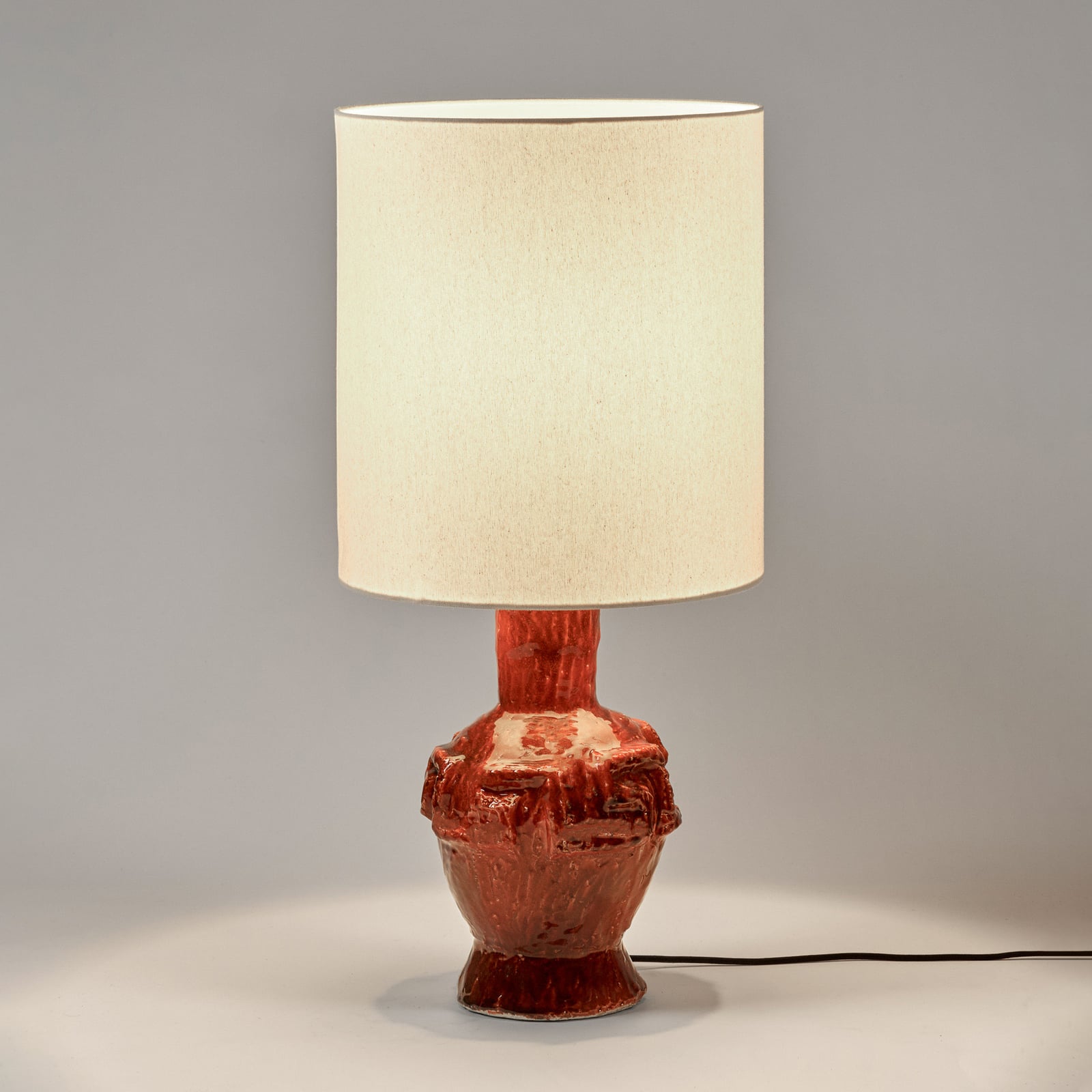 04 ORANGE LOOK AT ME bordlampe, keramik, orange/beige, højde 82 cm – Serax
