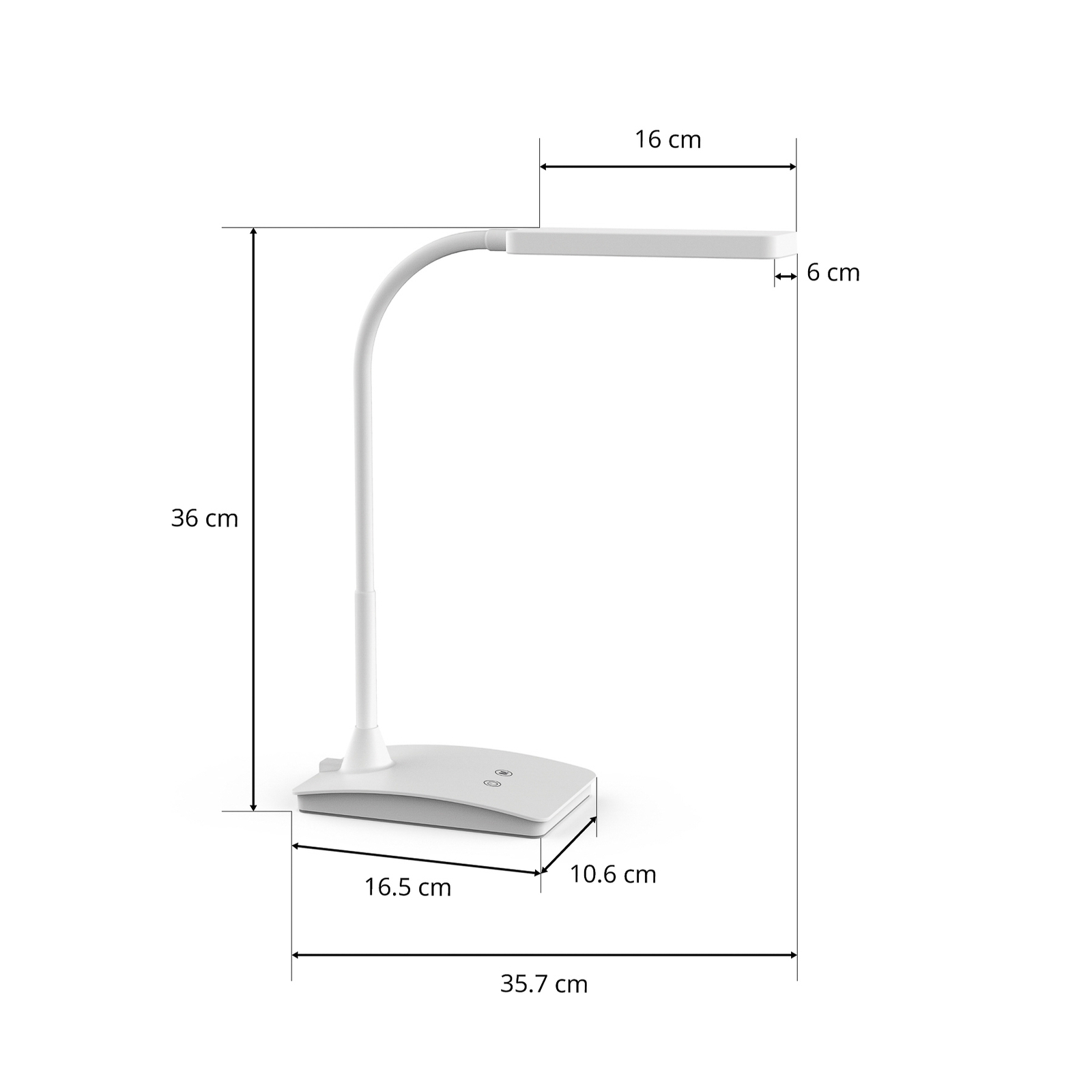 Candeeiro de mesa LED MAULpearly, CCT regulável branco