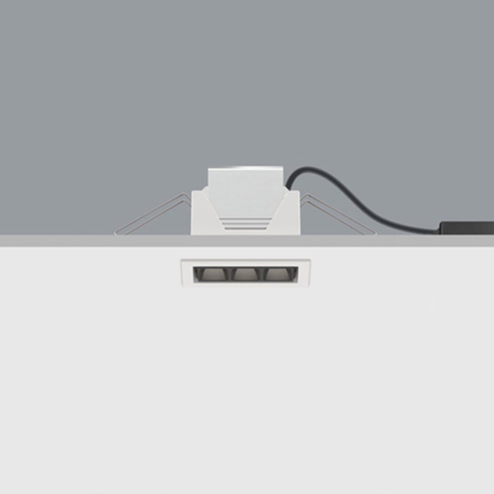 ERCO Compar empotrable Wide FLOOD Bluetooth blanco 12cm 10W LED