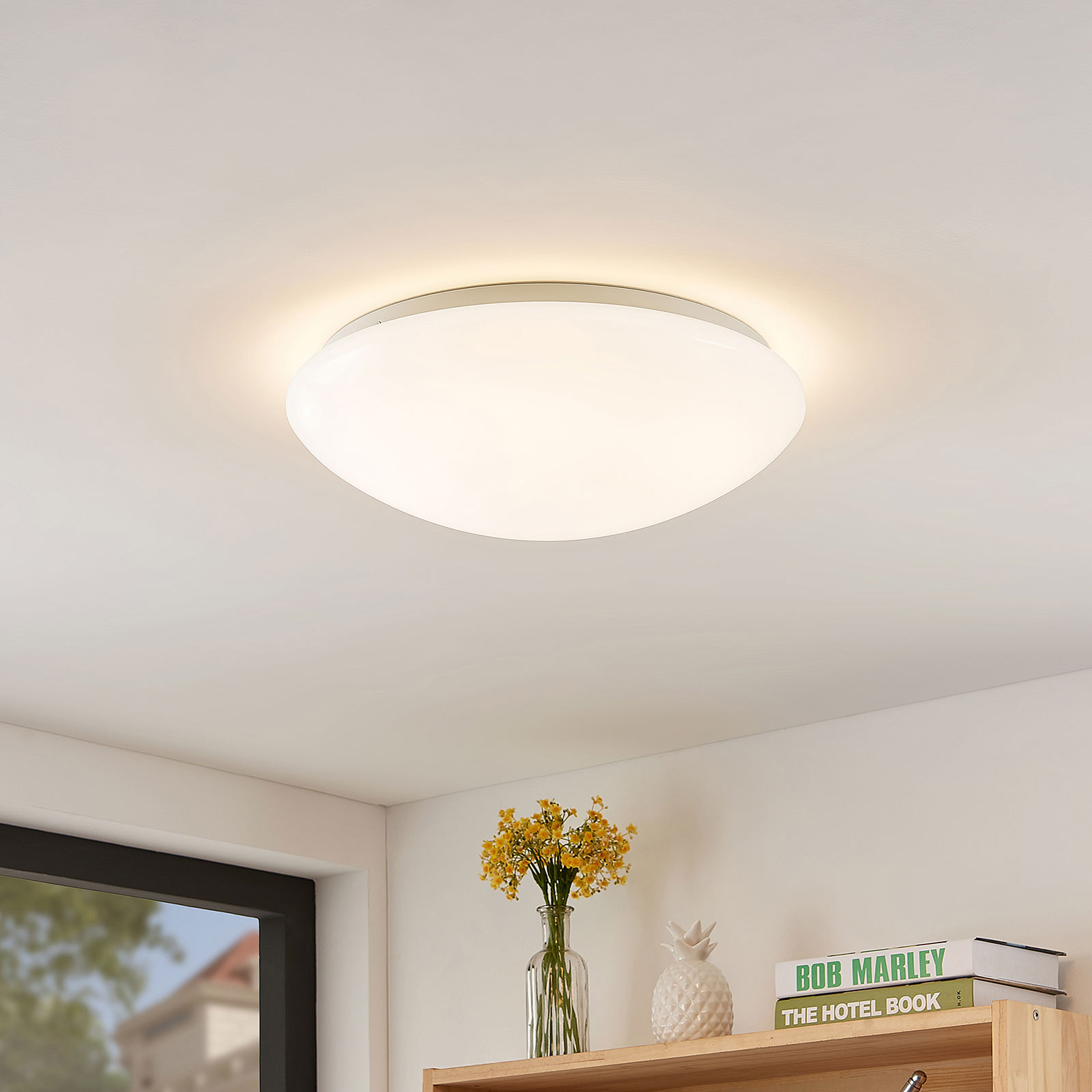 Arcchio Younes LED-Deckenlampe, weiß, rund
