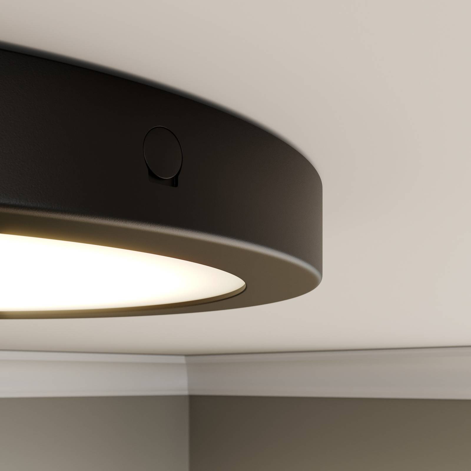 Paulmann Abia panel LED Ø 30cm 2 700 K czarny mat
