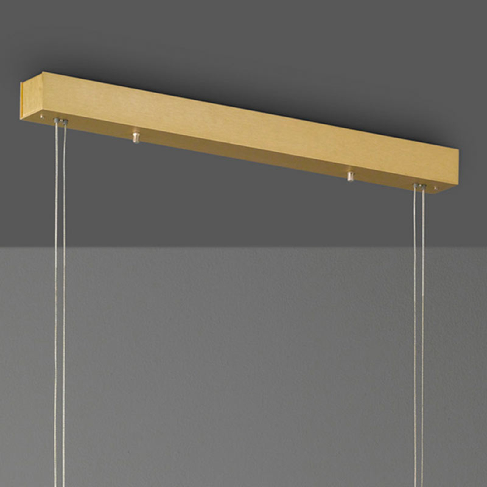 Lucande Tolu LED hanglamp, messing, 139 cm