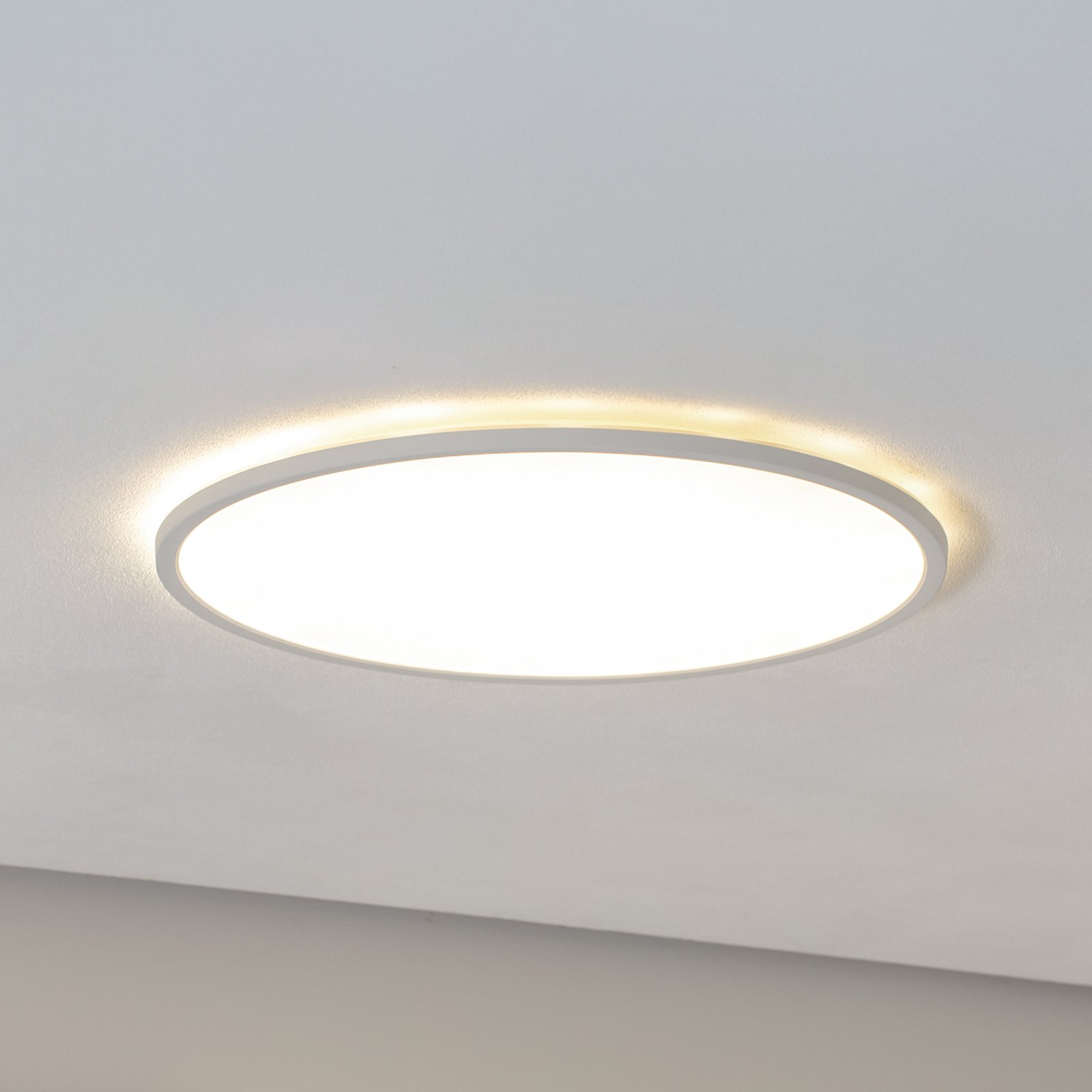 Aqua LED панел, Ø 50 cm, бял, метал/пластмаса CCT с възможност за димиране