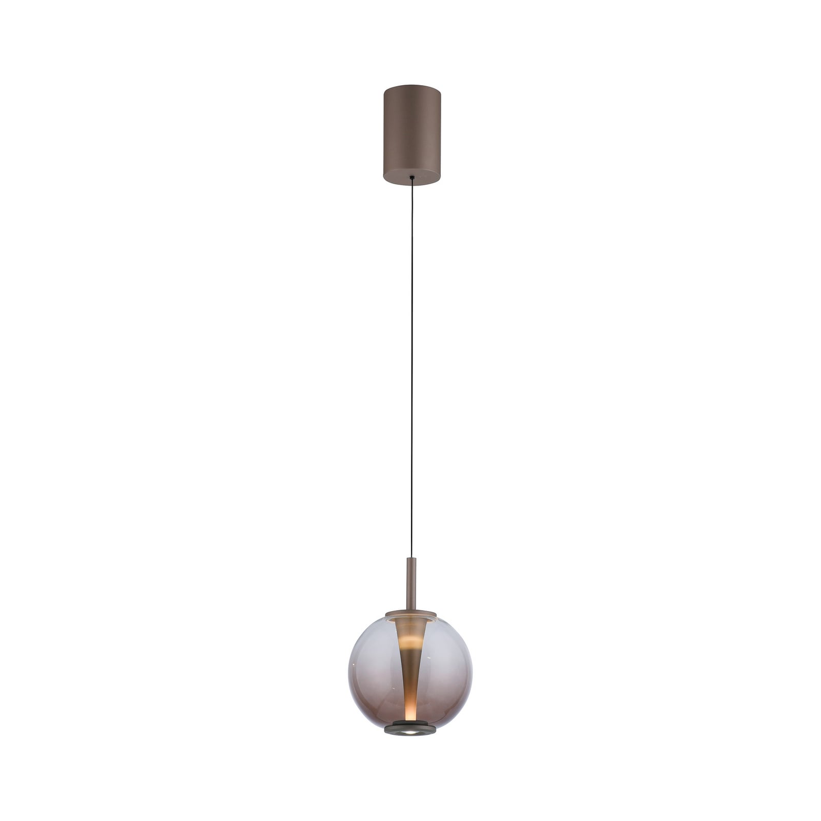 Infinity LED-Pendellampe, bronze/amber, Ø 18 cm, CCT - PURE Infinity LED-Pendellampe, bronze/amber, Ø 18 cm, CCT - PURE