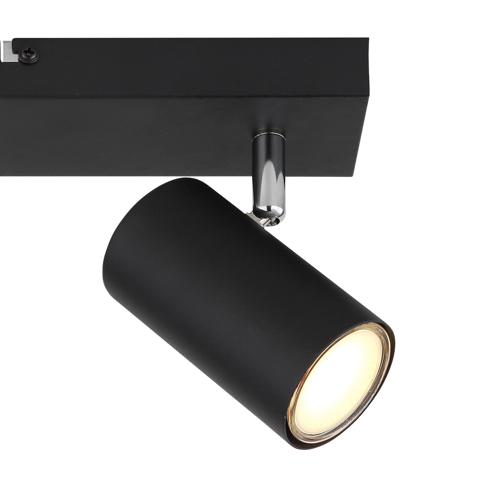 Прожектор за таван Robby, черен, дължина 26 cm, 2 светлини, метал