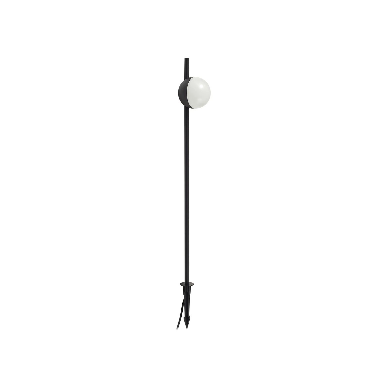 Lindby LED-markspettslampa Darleen, antracit, metall, Ø10cm