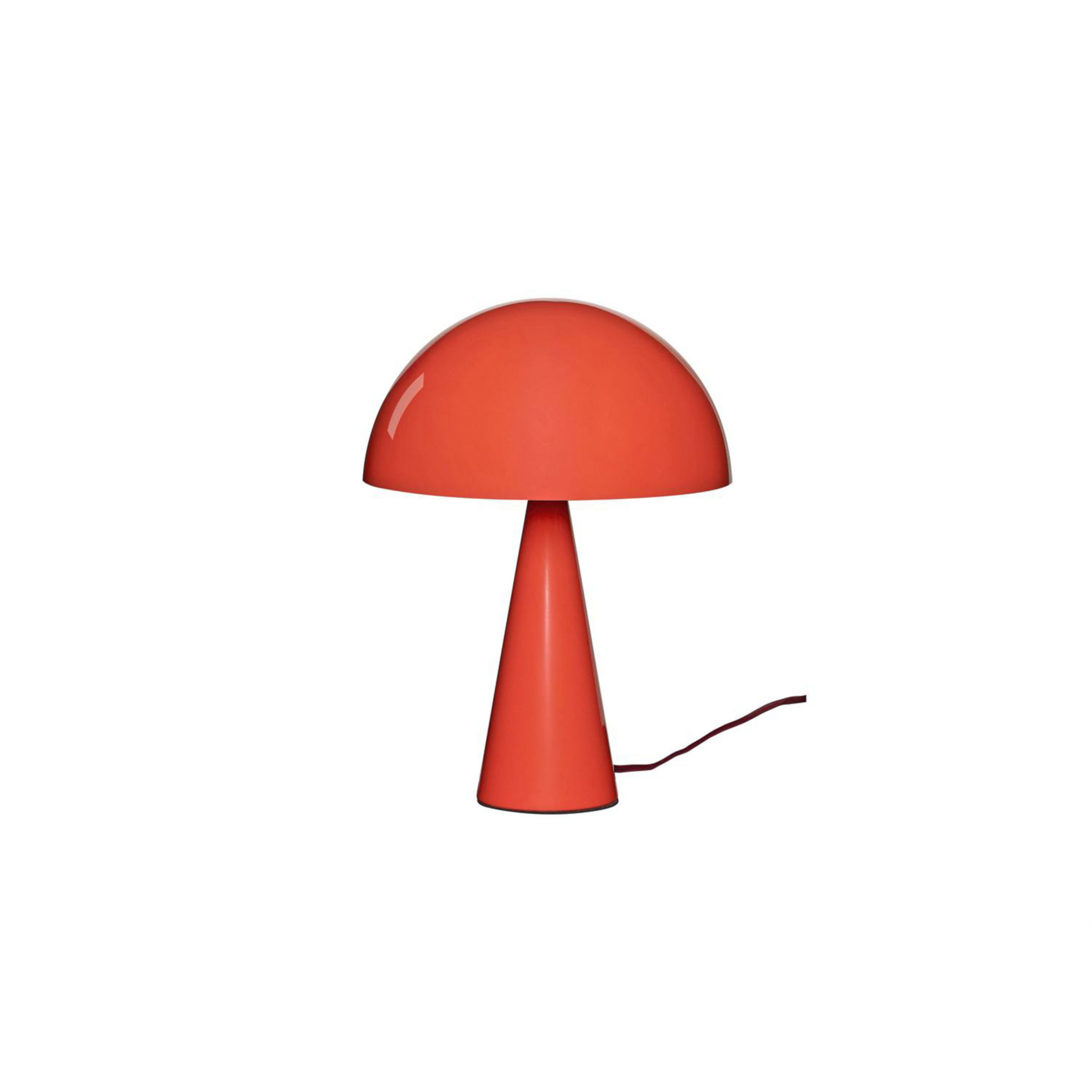 Stolní lampa Mush Mini, světle červená, kov, výška 25 cm - HÜBSCH