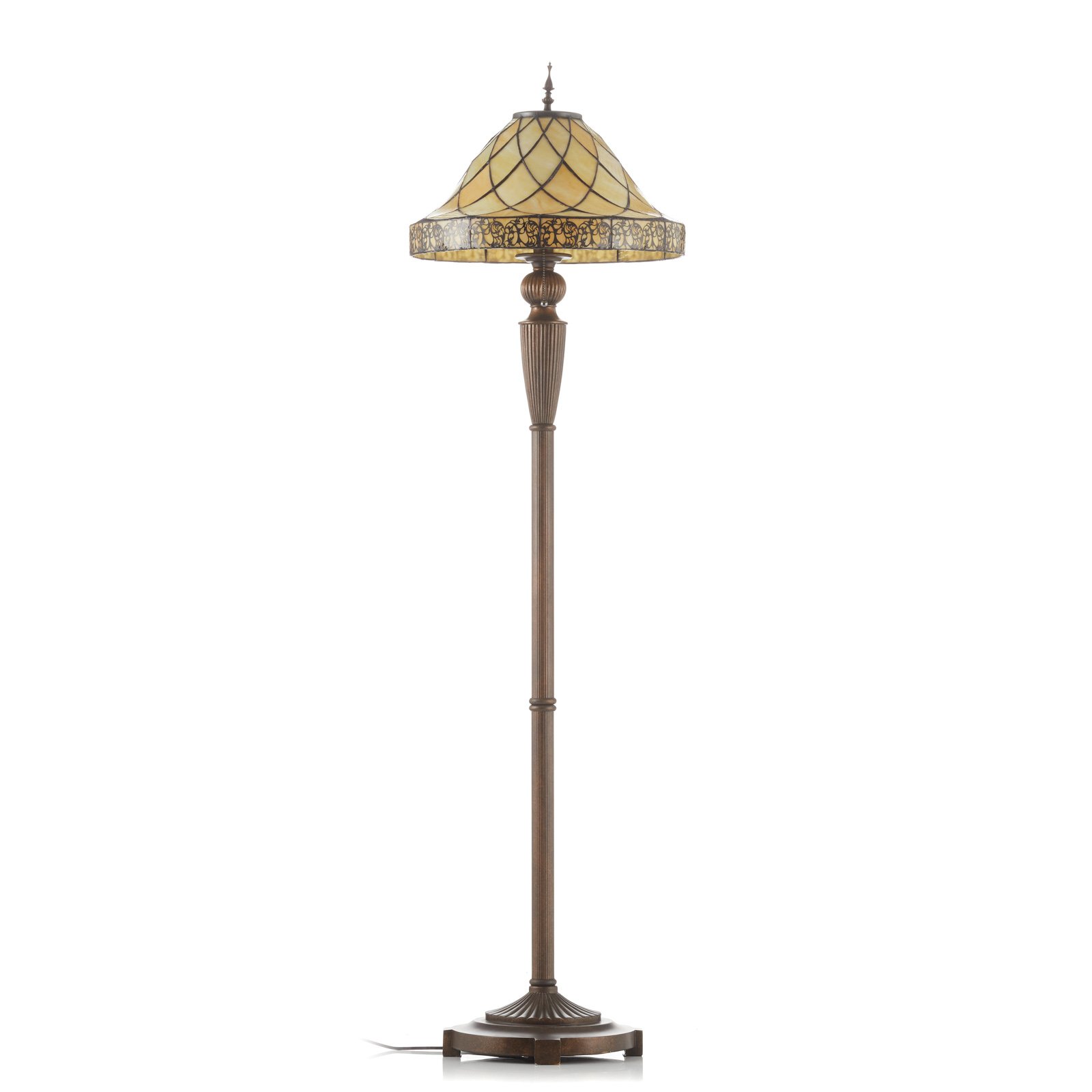 Dekorativní stojací lampa Diamond stínidlo Tiffany