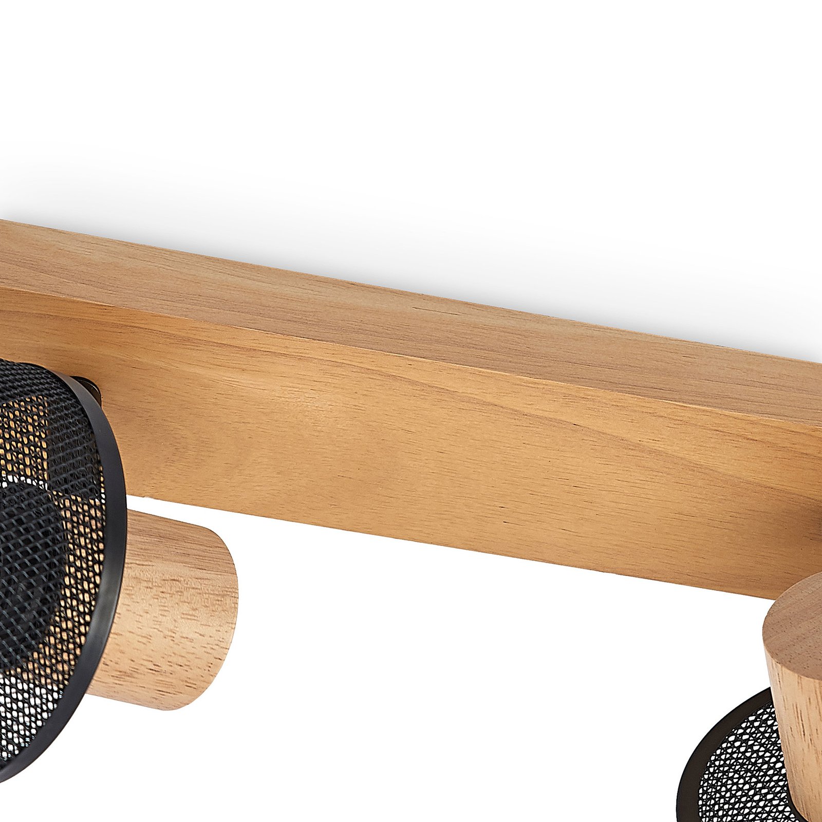 Evinora 3 Deckenleuchte Black/Wood - Lindby