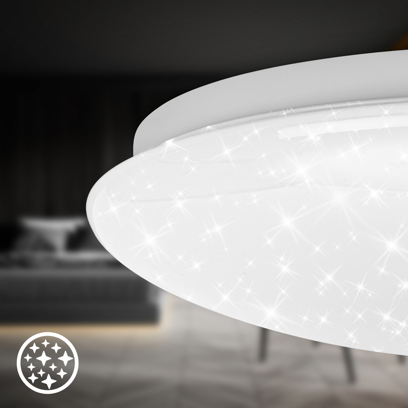 Lampa sufitowa LED Lumenia, średnica 28 cm, 16 W, gwieździste niebo Lampa sufitowa LED Lumenia, średnica 28 cm, 16 W, gwieździste niebo