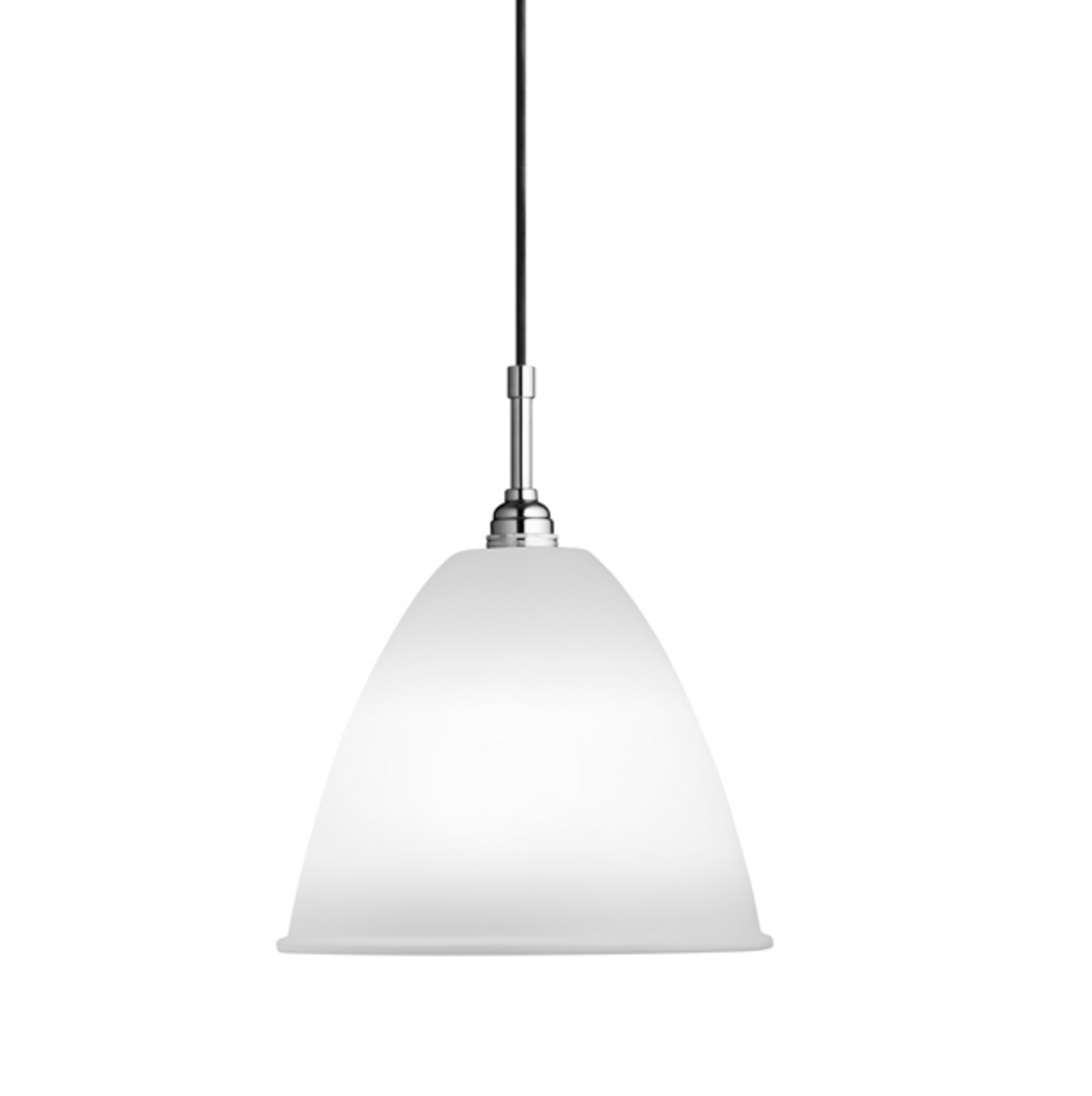 Lampada a sospensione Bestlite BL9 Ø 21 cm porcellana bianca / cromo - Gubi