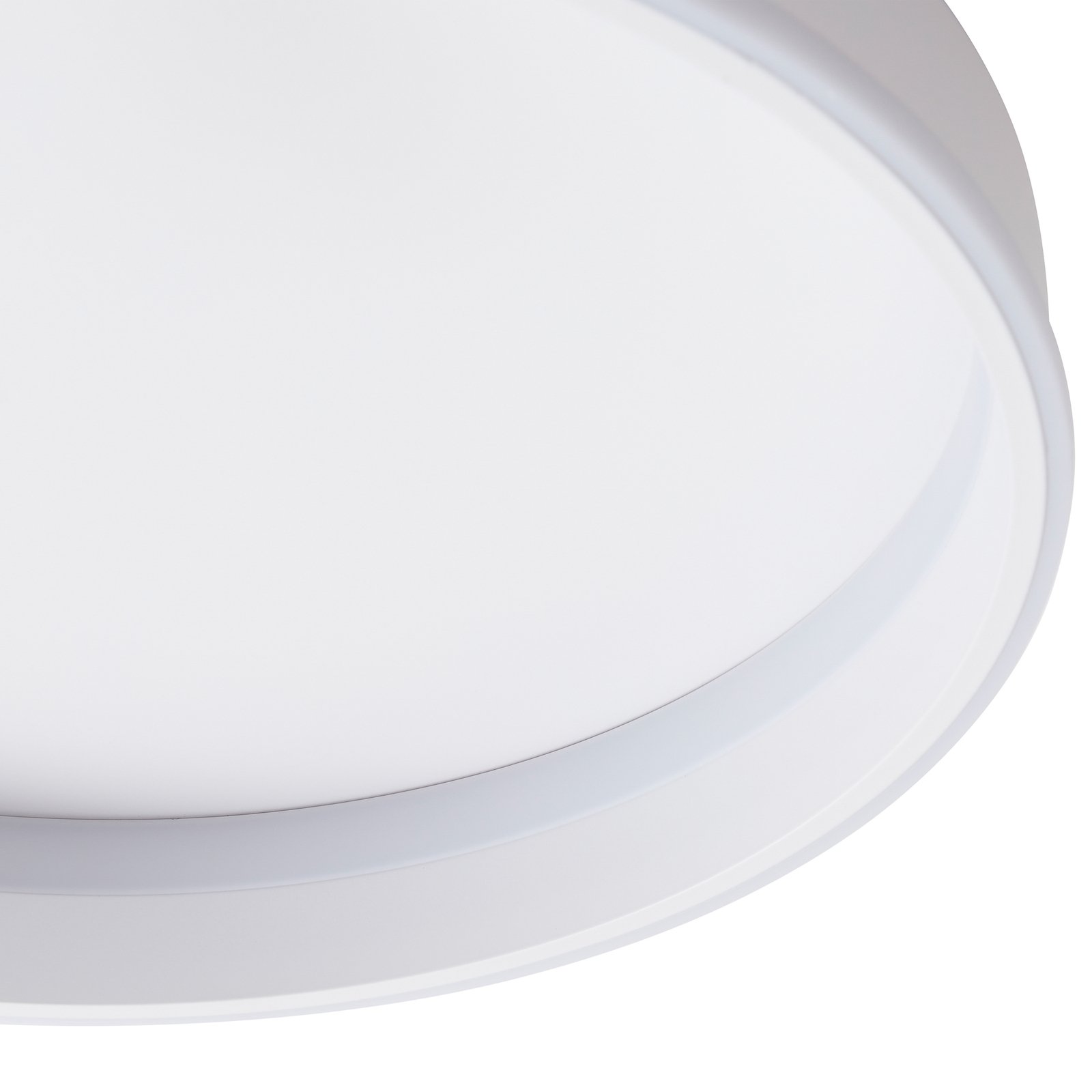 Lindby LED ceiling light Yasmen, white, metal, 3-step dimmable