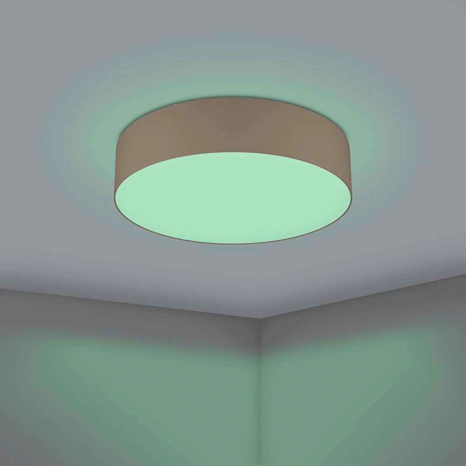 EGLO connect Romao-Z LED stropní světlo Ø57 taupe