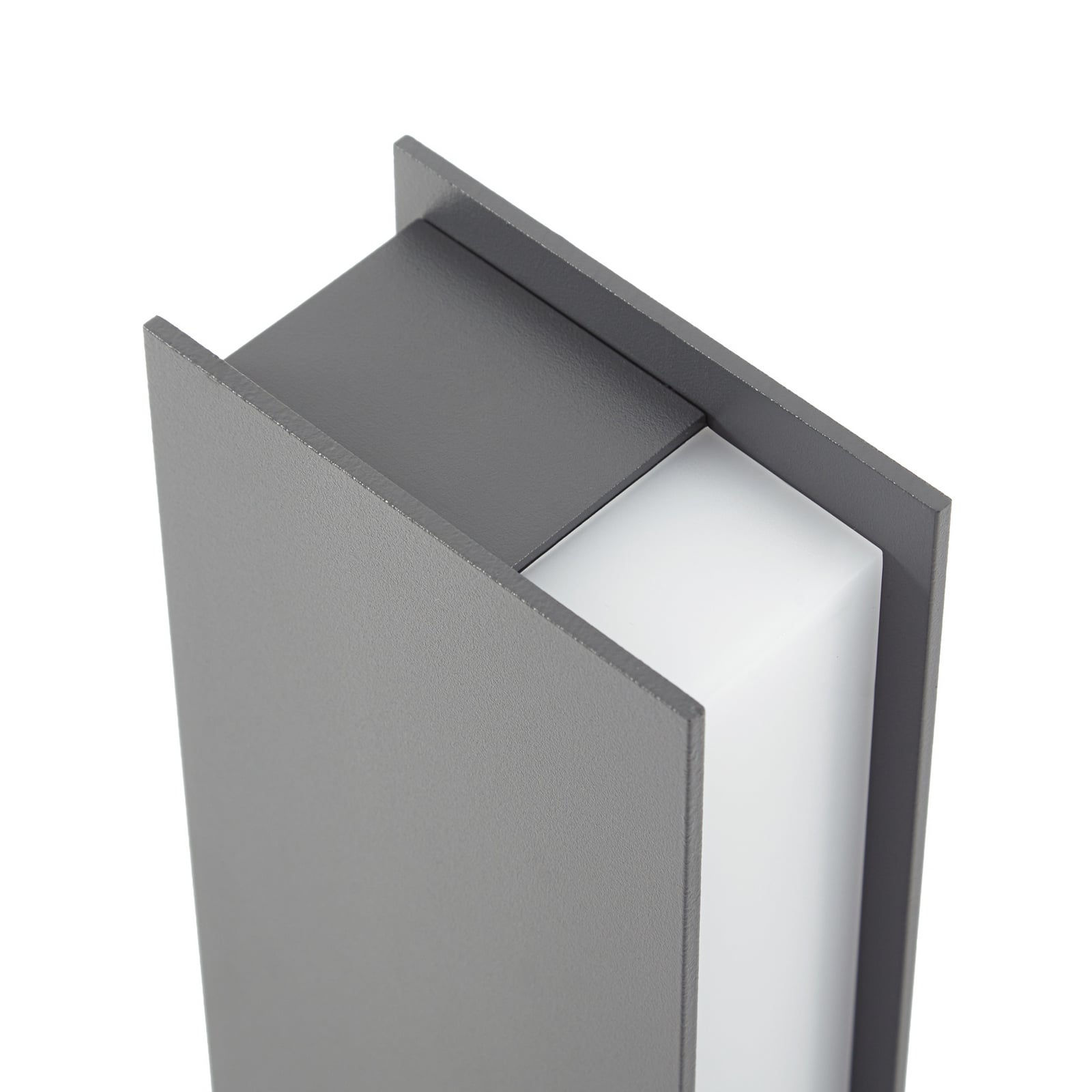 Teerk LED talapzati világítás, antracit, IP65, magasság 50 cm - Lucande