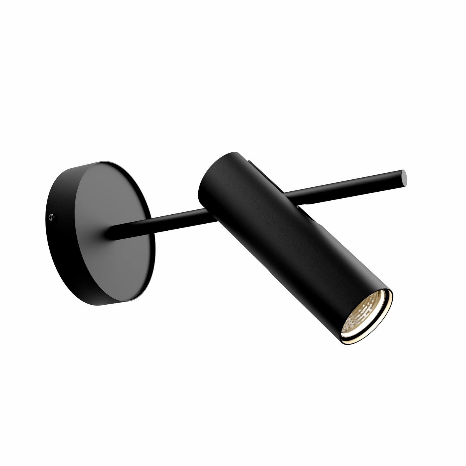 Spot de perete Leda 1, 1 bec, negru