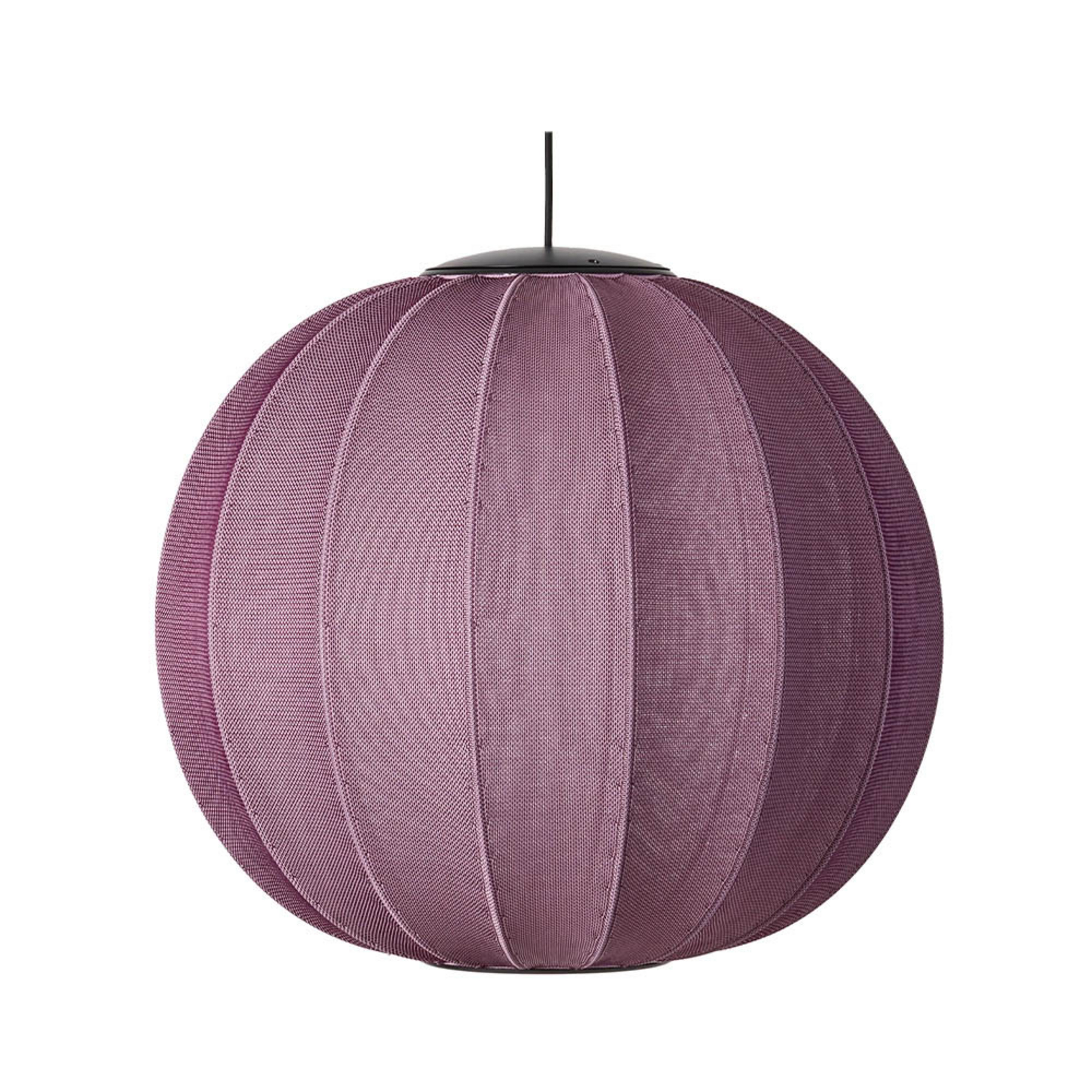 Knit-Wit 60 Round LED Pendelleuchte Burgundy - Made By Hand