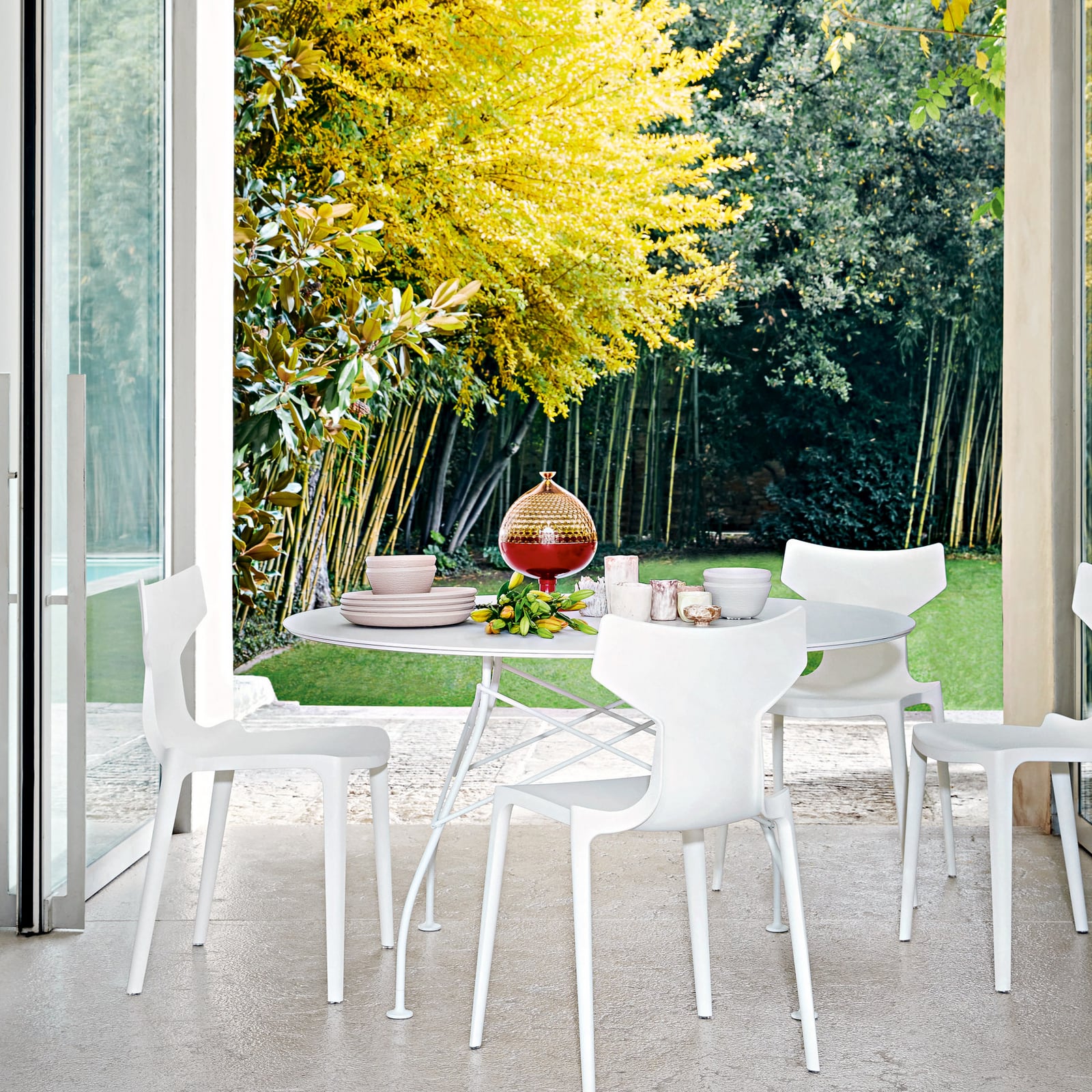 Pumo decorative bowl, red, height 29 cm - Kartell Pumo decorative bowl, red, height 29 cm - Kartell