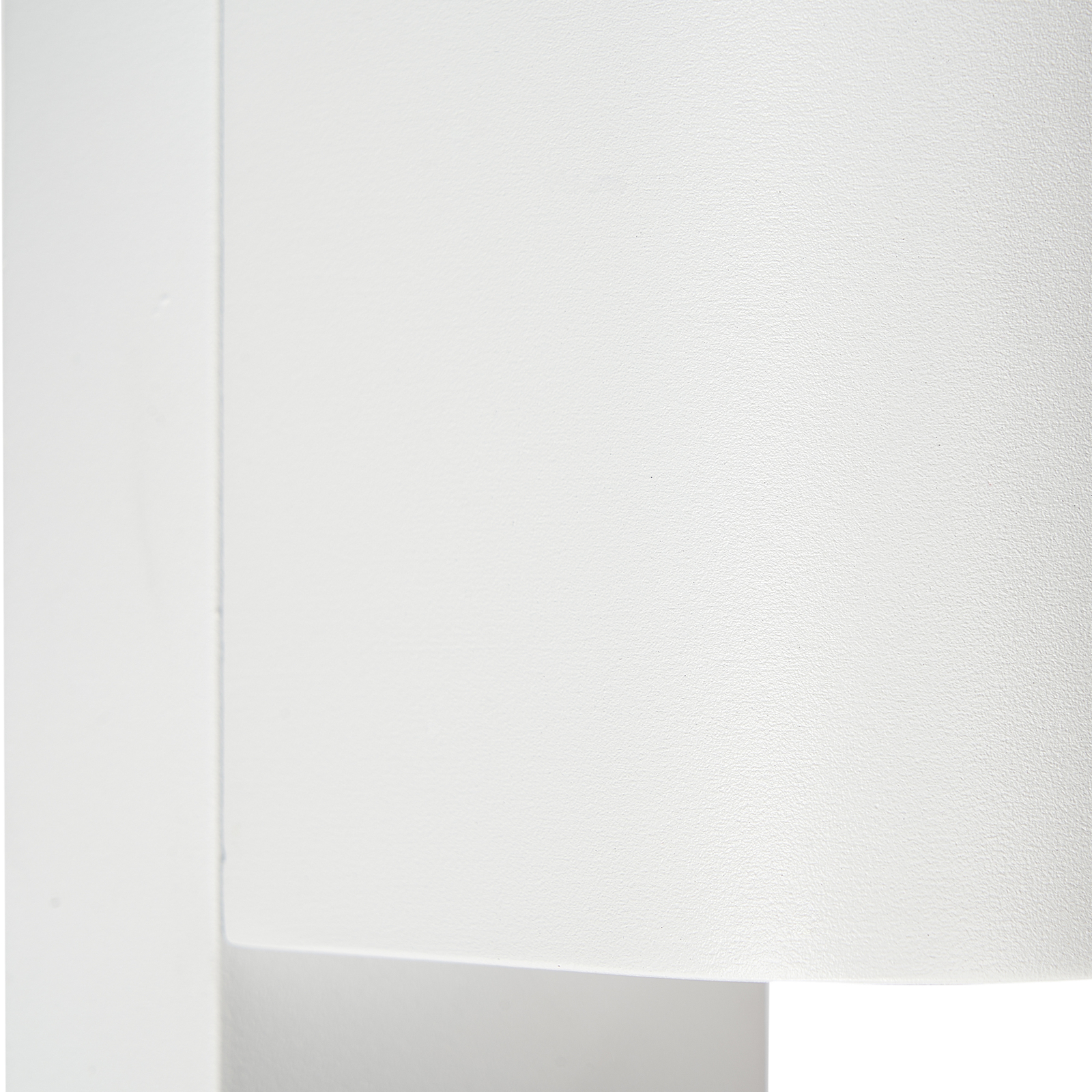 Prios outdoor wall light Tetje, white, round, sensor