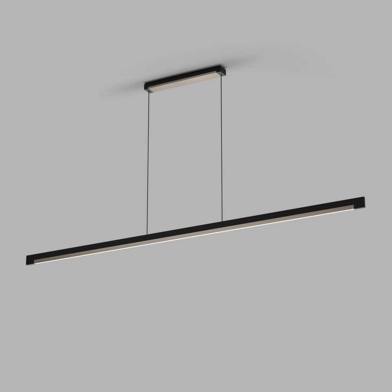 Inlay S1900 Linear Pendelleuchte, schwarz/alu LIGHT-POINT - Esszimmer - Aluminium